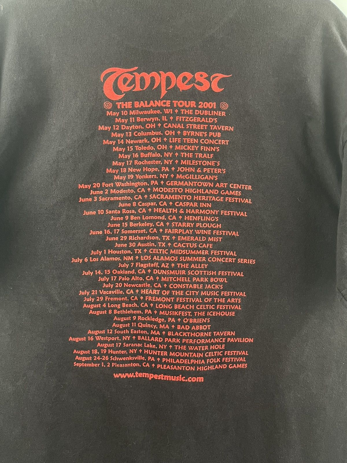 Other Vintage Tempest 2001 Tour Folk Irish Rock Band T Shirt Size US L / EU 52-54 / 3 - 4 Thumbnail