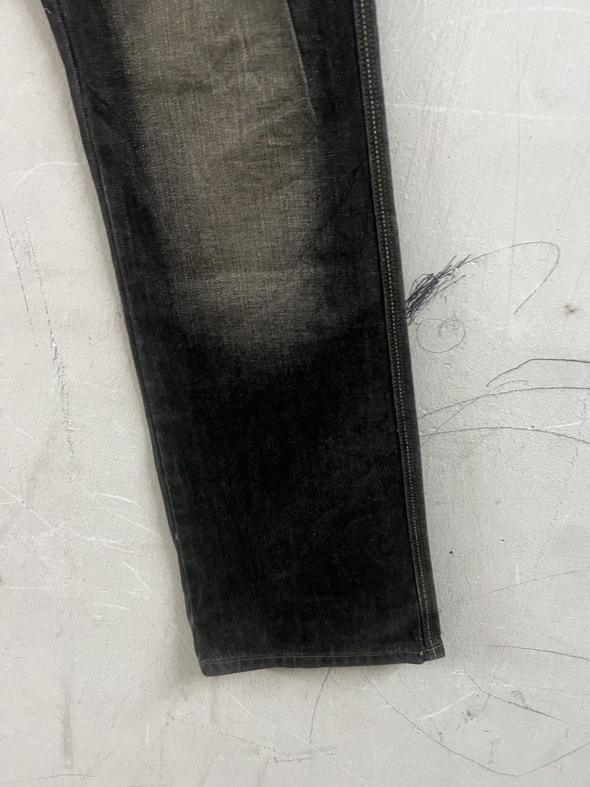 Designer × Hysteric Glamour × Japanese Brand FLARED🔥BLACK FADED SPICE ISLAND DISTRESS DENIM PANT Size US 31 - 6 Thumbnail