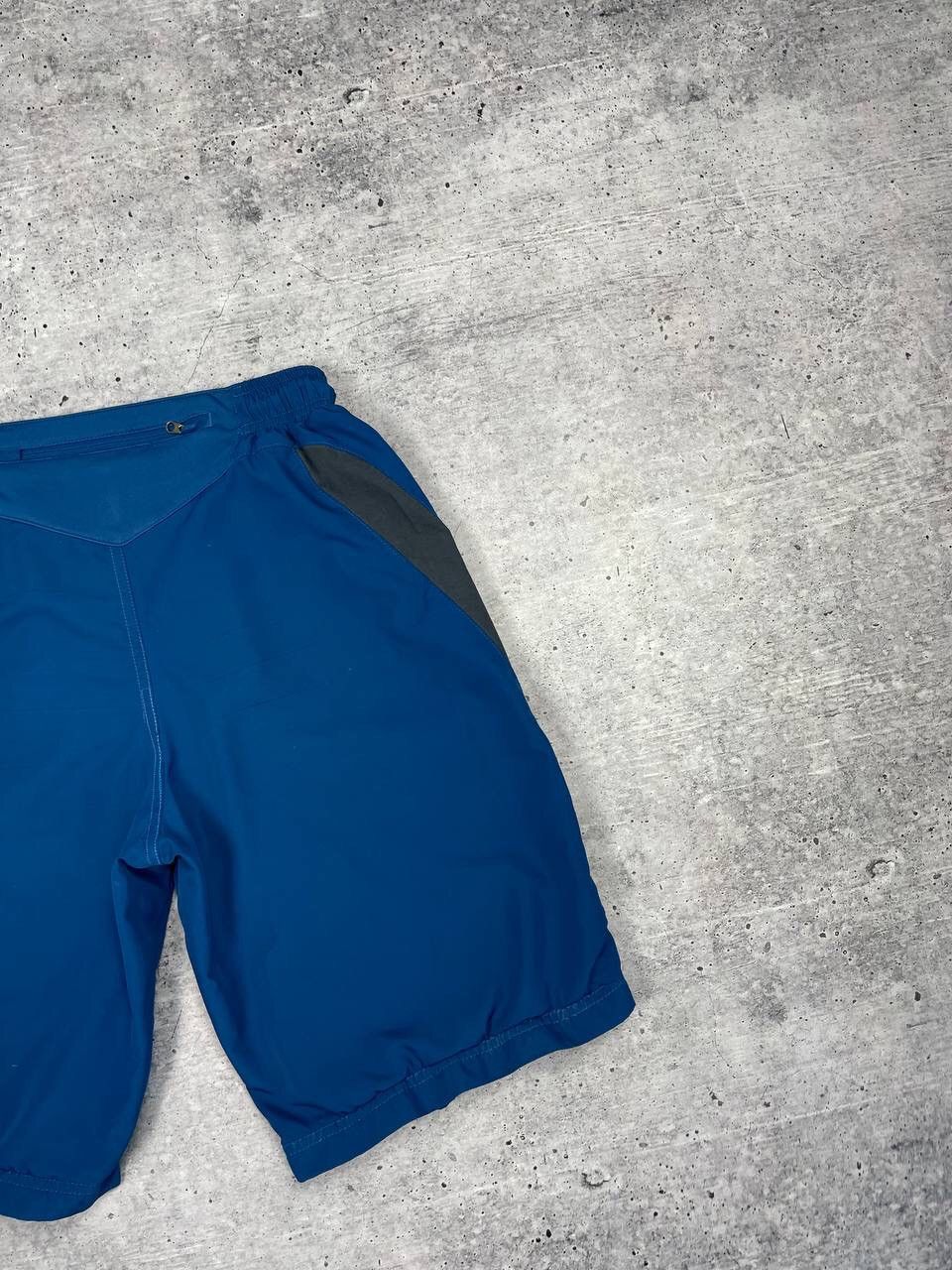 Nike × Vintage Vintage Nike 90’s Y2K Style Big Logo Drill Blue Shorts Size US 30 / EU 46 - 16 Thumbnail