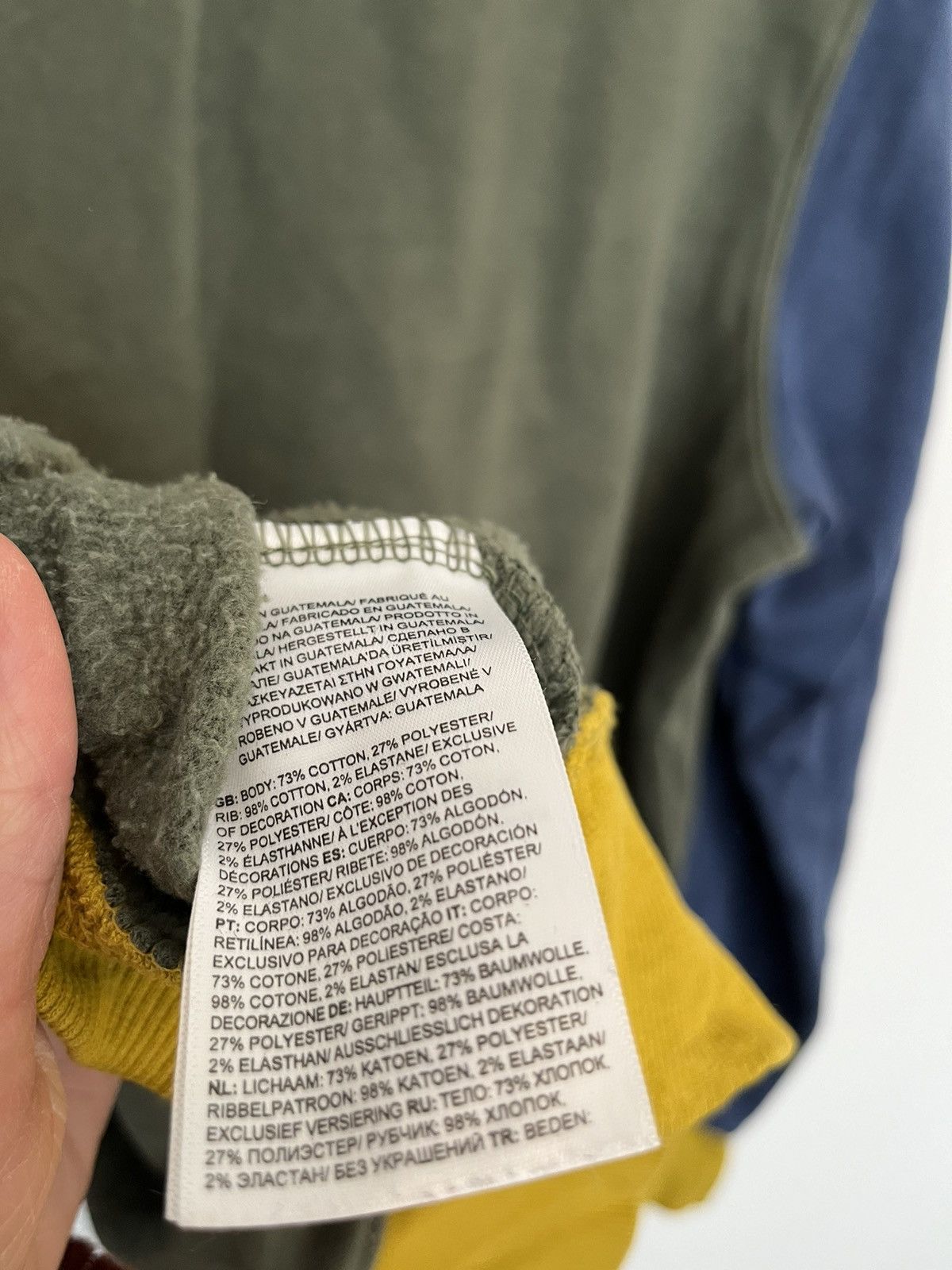 The North Face The North Face M. Colorblock crewneck yellow green Size US L / EU 52-54 / 3 - 7 Thumbnail