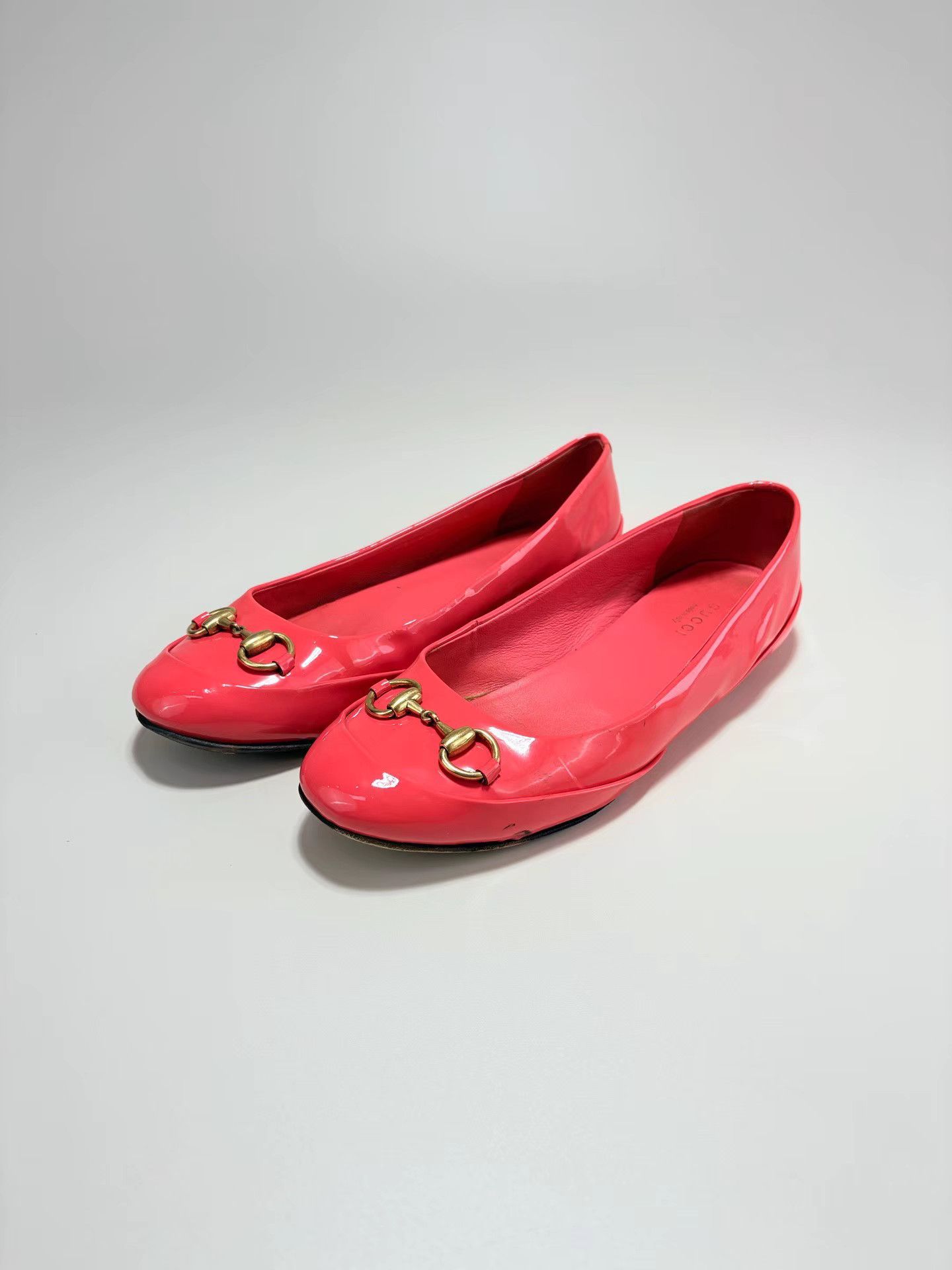 Gucci GUCCI Horsebit Patent Leather Flats K1 Size US 7.5 / IT 37.5 - 1 Thumbnail