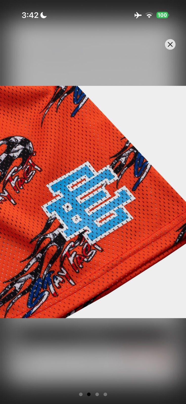 Eric Emanuel Eric Emanuel Matty Boy Short - Orange - Stay Fast - Large Size US 34 / EU 50 - 4 Thumbnail