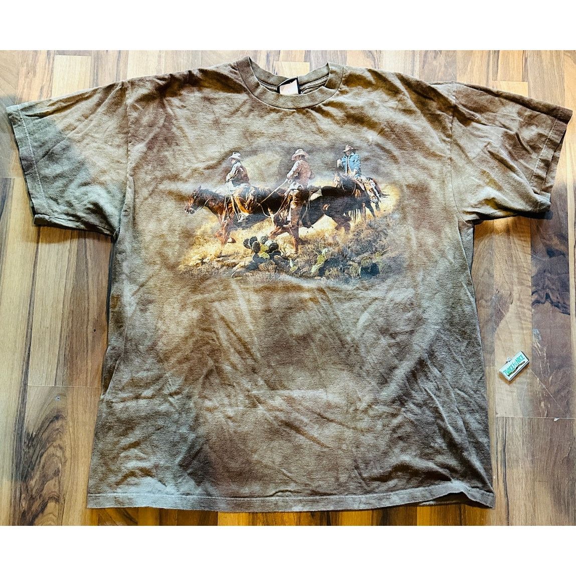 Liquid Blue Western scene tie Dye Size xx-Large Size US XXL / EU 58 / 5 - 1 Thumbnail