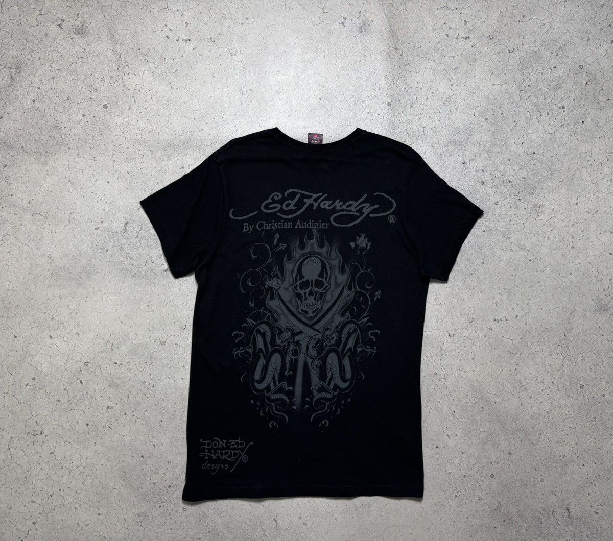 Ed Hardy Ed Hardy by Christian Audigier Big Logo Skull T-Shirt Size M Size US M / EU 48-50 / 2 - 9 Thumbnail