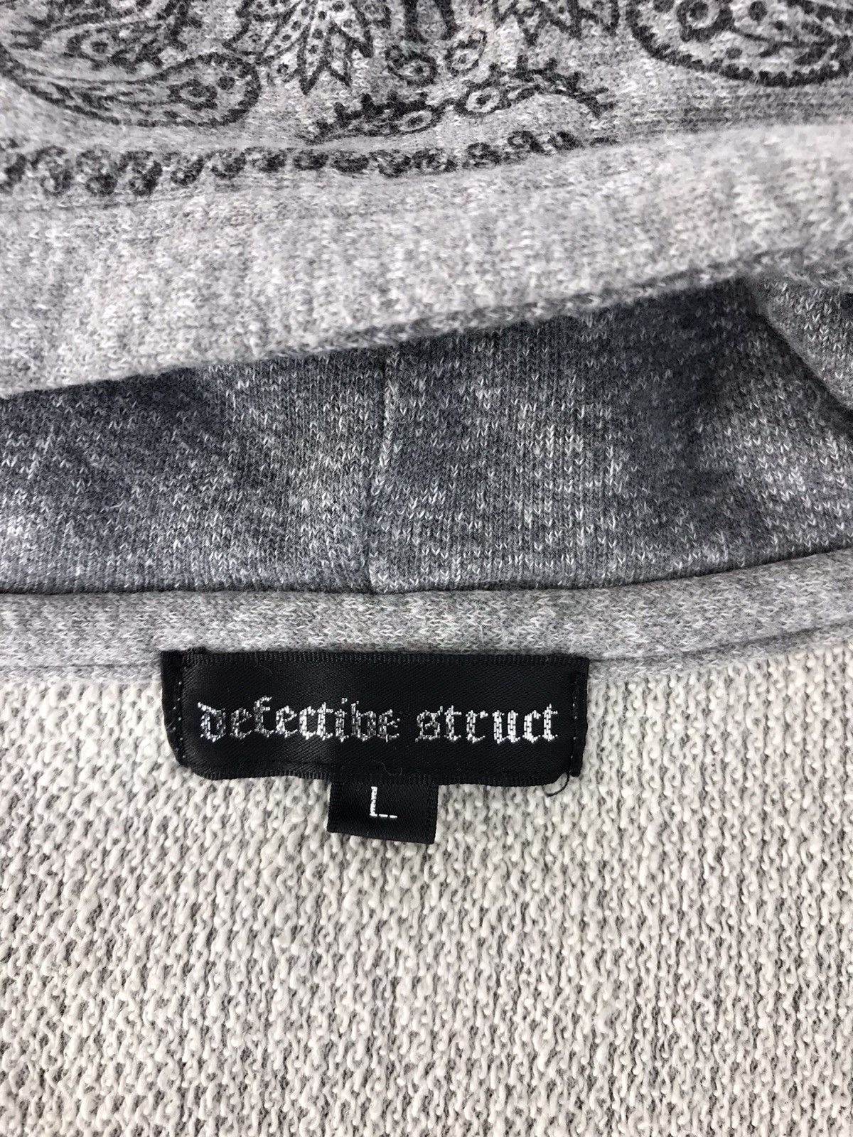 Japanese Brand Vtg Sweater Defectibe Struct Hoodie Paisley Art Zipper Style Size US S / EU 44-46 / 1 - 8 Thumbnail