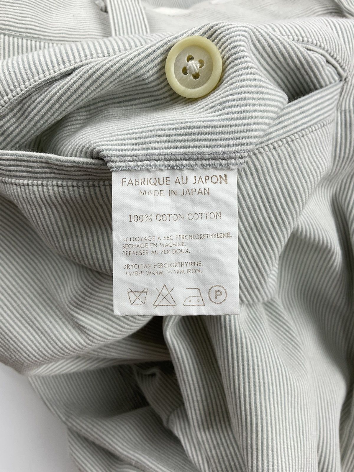 Yohji Yamamoto Ys for Men - Yohji Yamamoto S/S'95 Pinstripe Wide Pants Size US 30 / EU 46 - 10 Thumbnail