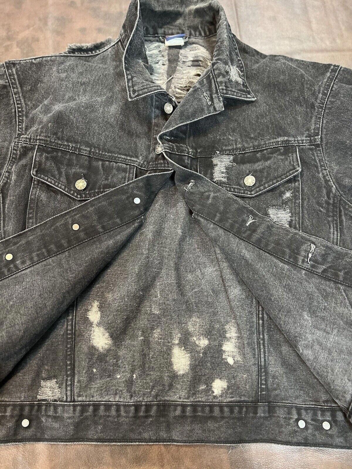 The Unbranded Brand Vintage Denim Jacket Graphic BREAK DOWN BREAK AWAY Size US XXL / EU 58 / 5 - 9 Thumbnail