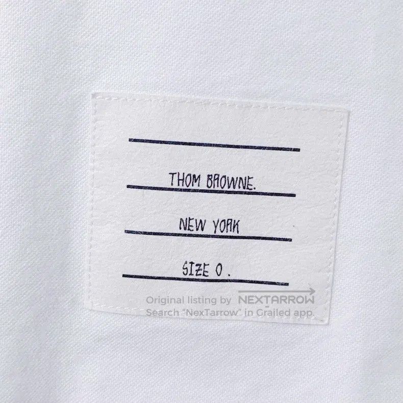 Thom Browne Thom Browne White long-sleeved shirt Size US XS / EU 42 / 0 - 6 Thumbnail