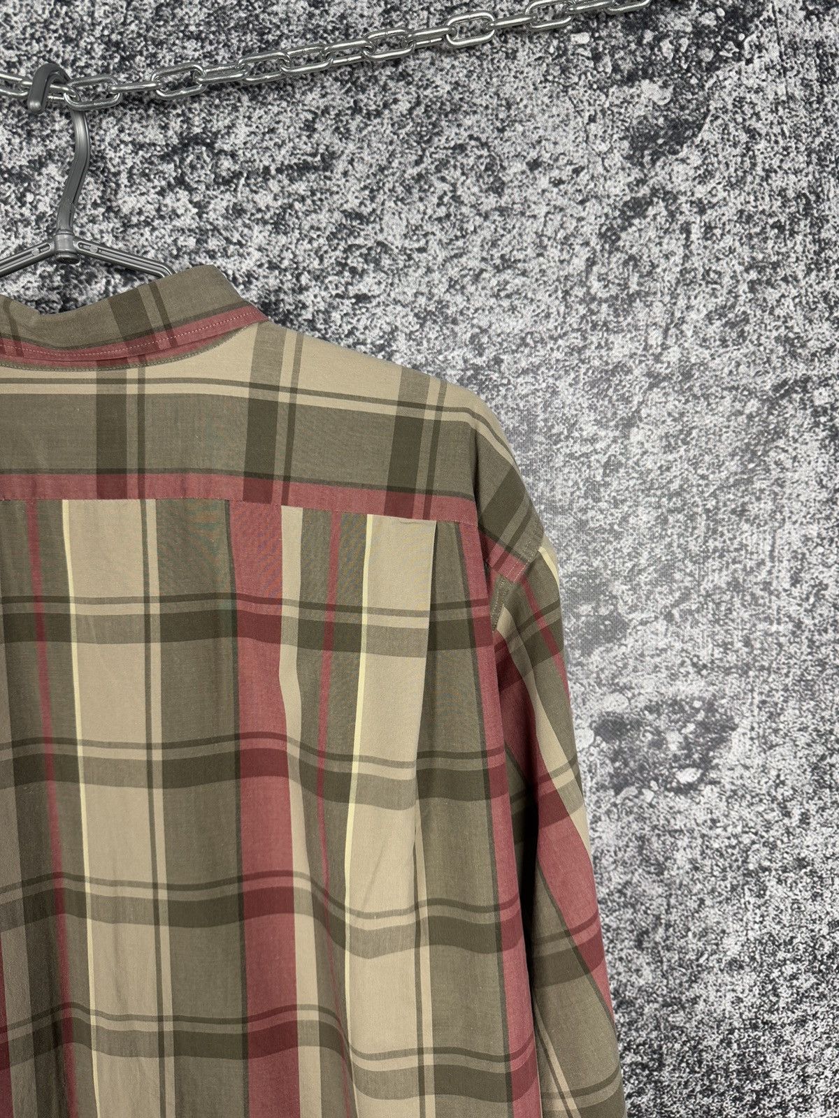 Lacoste Lacoste Long Sleeve Plaid Shirt Button Up Vintage Size 43 Size US XL / EU 56 / 4 - 11 Thumbnail