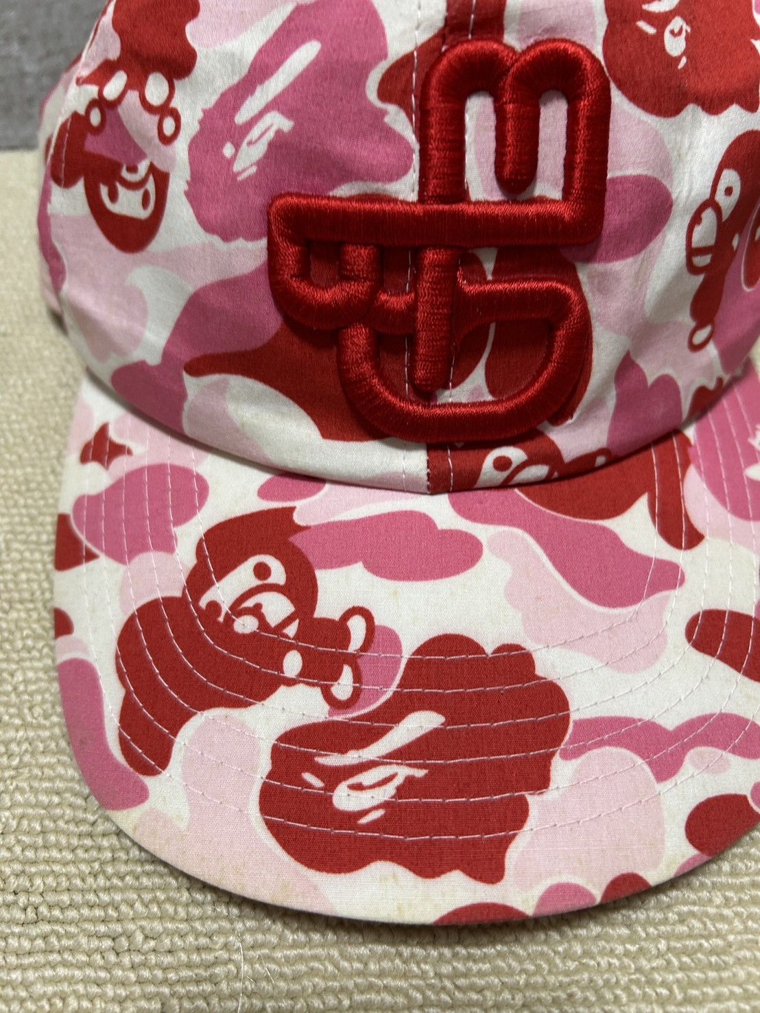 Bape OG Bape Pink Baby Milo Camo Hat Size ONE SIZE - 11 Thumbnail
