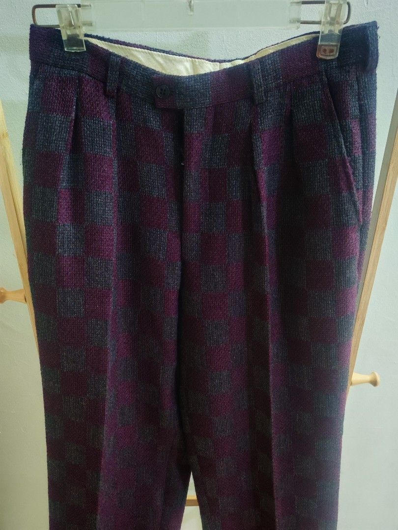Kenzo Vintage 80s Kenzo Paris Wool Pants w/ Tiger Lining Size US 30 / EU 46 - 2 Thumbnail