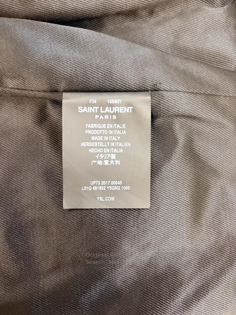 Saint Laurent Paris Saint Laurent Paris Goat Leather Suede Biker Leather Jacke Size XXS / US 00 / IT 34 - 4 Thumbnail