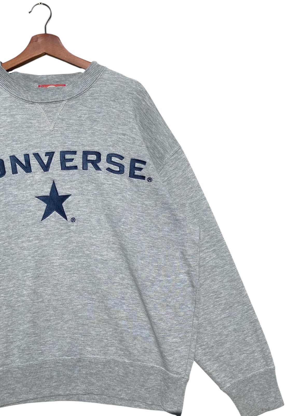 Converse × Vintage Vintage Converse Sweatshirt Big Spell Out Embroidery Size US L / EU 52-54 / 3 - 3 Thumbnail