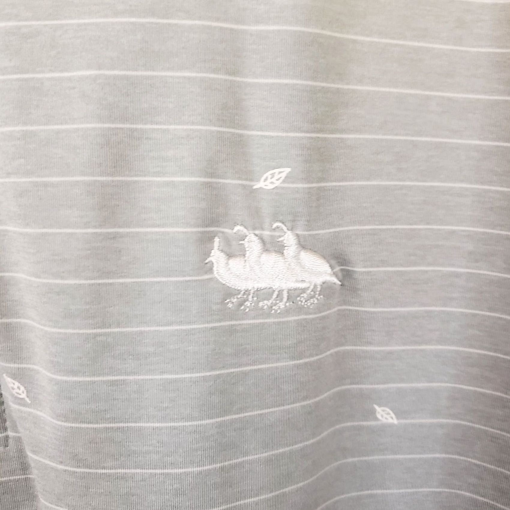 Footjoy FootJoy Polo Shirt Men 2XL Gray White Striped Athletic Fit Quail Logo Polo Shirt Short Sleeve Button Collared Golf Casual Mens Size US XXL / EU 58 / 5 - 6 Thumbnail
