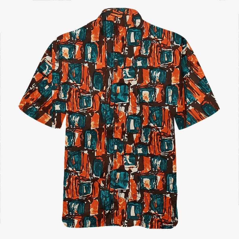 The Unbranded Brand Square-Print Shirt | Geometric Graphic Statementwear Size US L / EU 52-54 / 3 - 4 Thumbnail