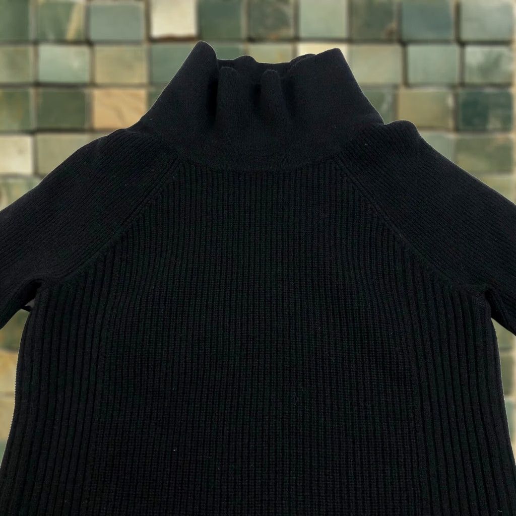 Vince Vince XS Wool Cashmere Women's Side Zip Turtleneck Pullover Sweater Black Size XS / US 0-2 / IT 36-38 - 1 Thumbnail