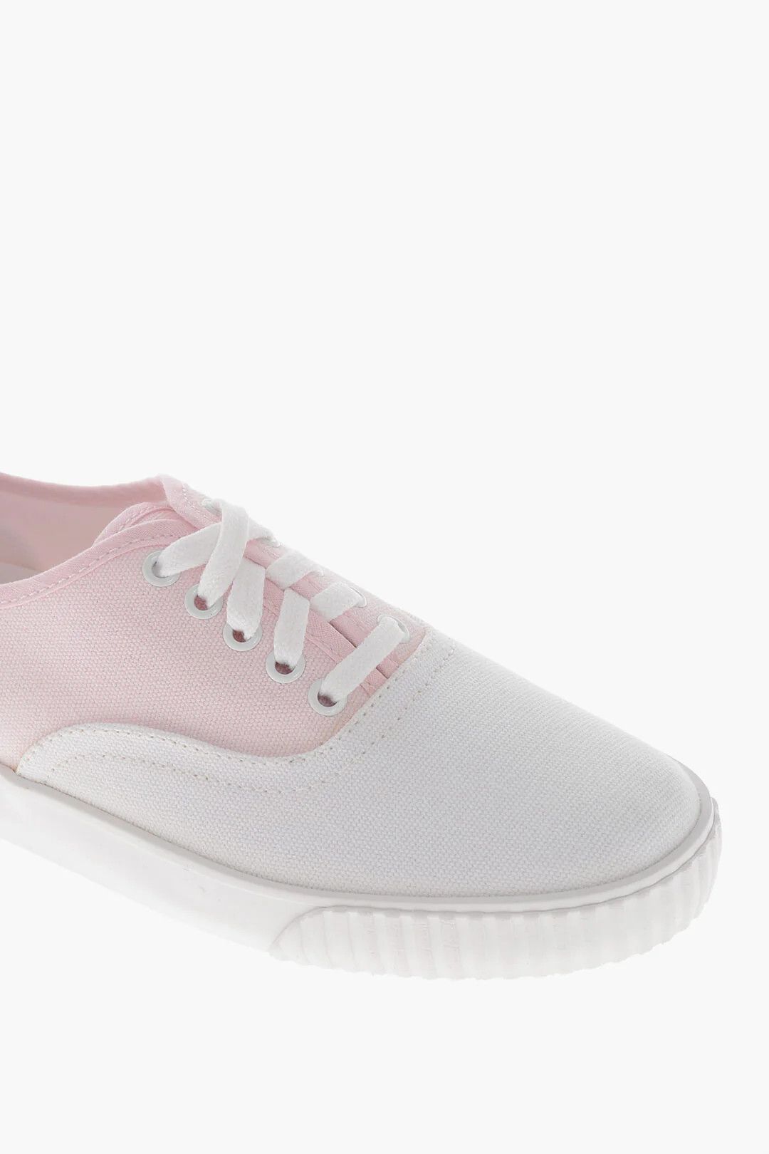 Thom Browne og1mm0426 Canvas Low-Top Sneakers in Pink Size US 8 / IT 38 - 4 Thumbnail
