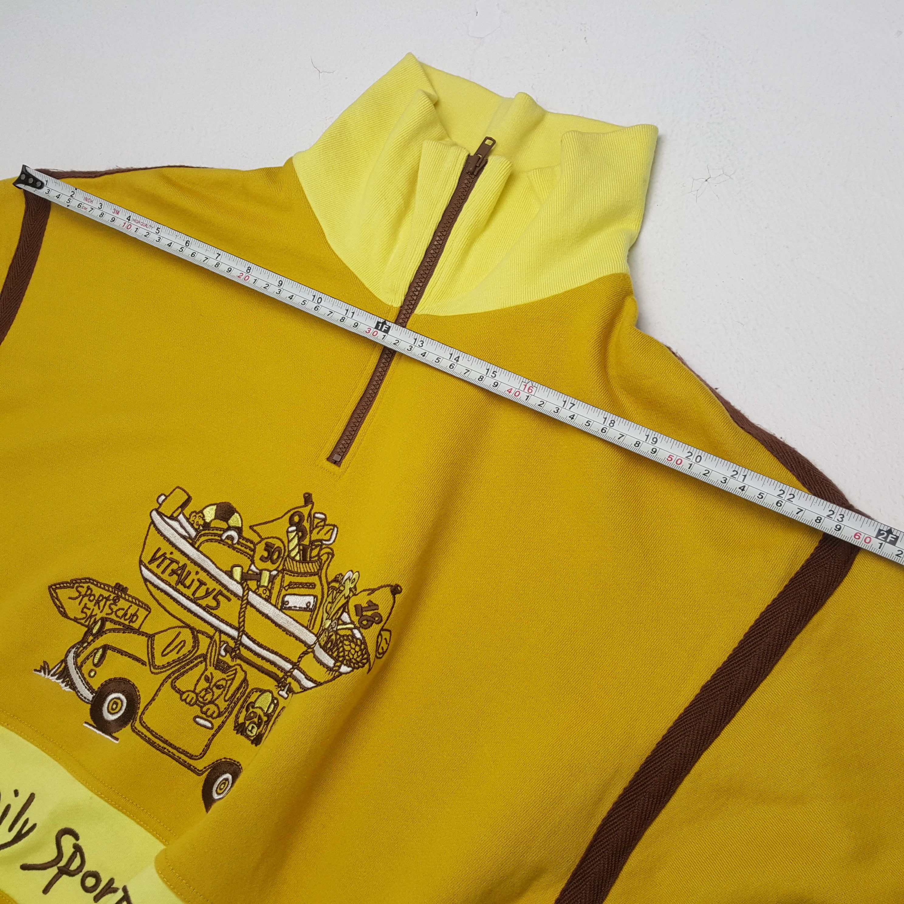 Jean Charles De Castelbajac × Vintage JEAN CHARLES DE CASTLEBAJAC Half Zipper Sweatshirt Size US XL / EU 56 / 4 - 5 Thumbnail