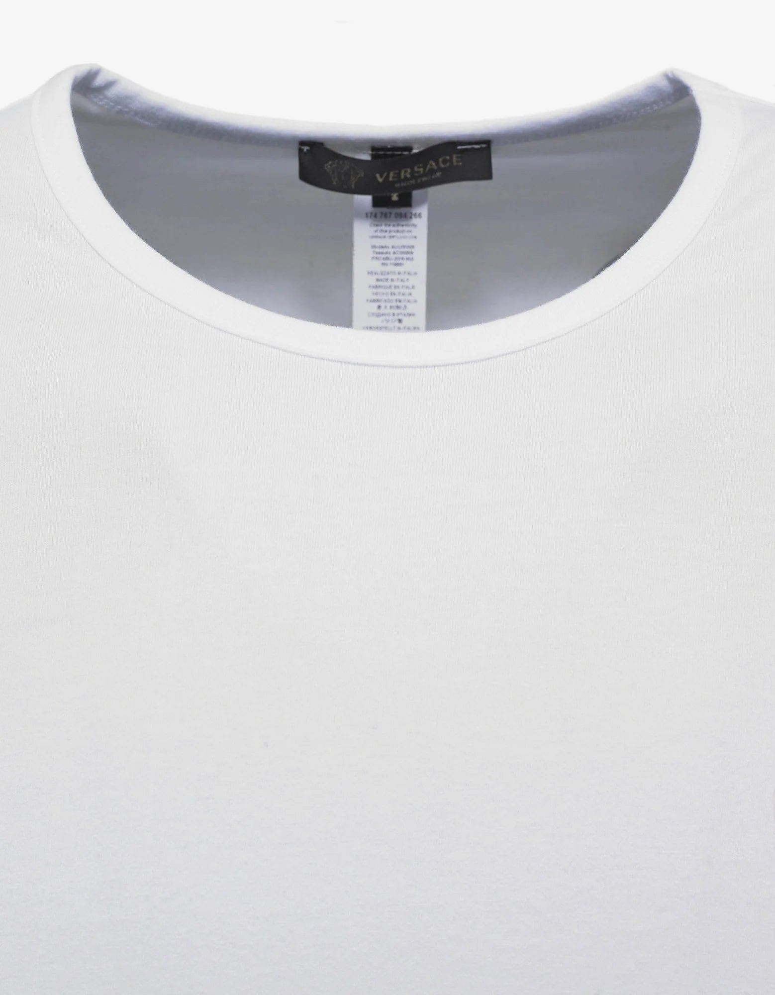 Versace Versace Gym White Stretch Cotton T-Shirt Size US XL / EU 56 / 4 - 4 Thumbnail