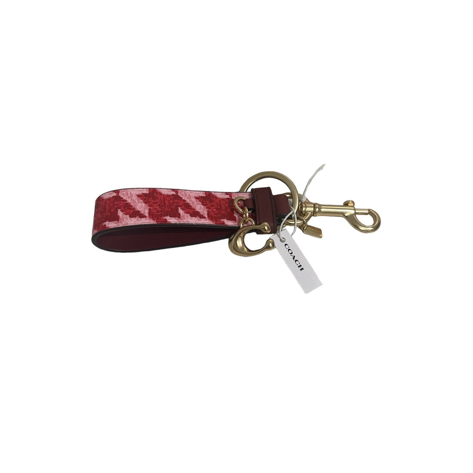 Coach Coach Houndstooth print Loop bag charm key chain Size ONE SIZE - 6 Thumbnail