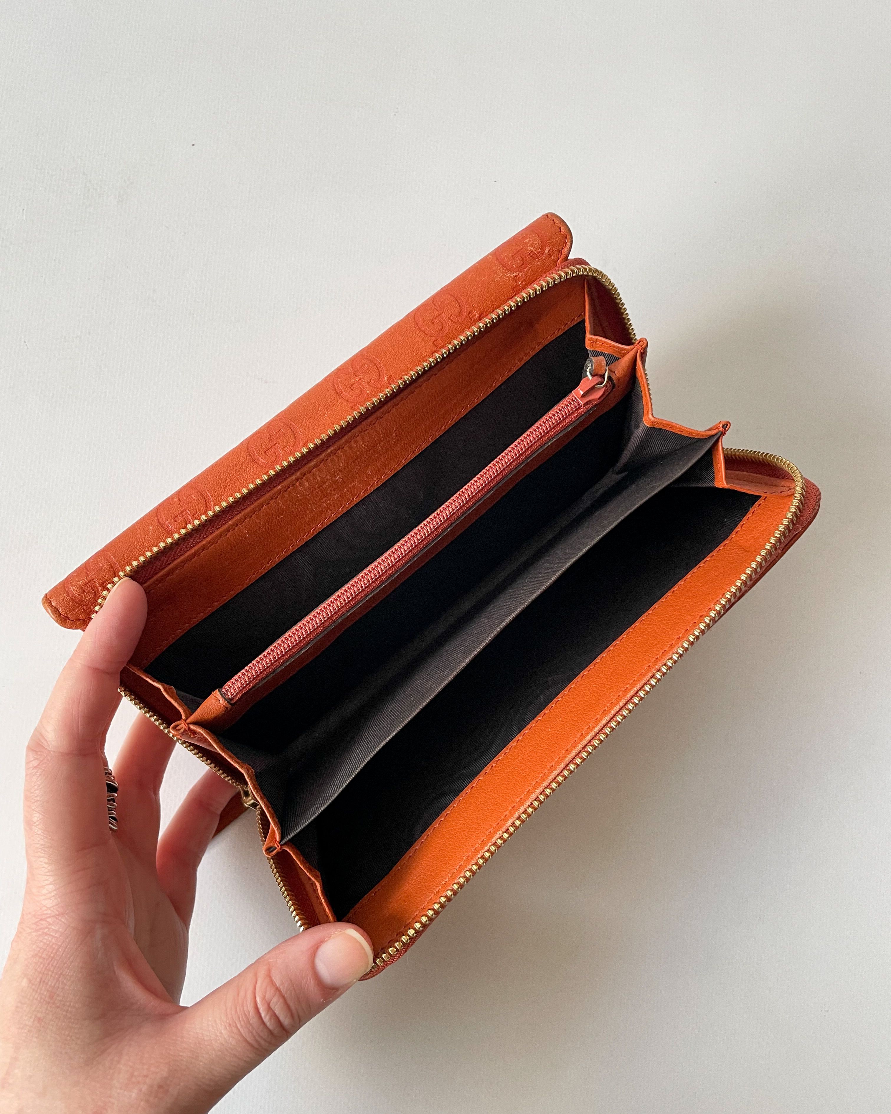 Gucci Gucci Leather Guccissima Zip Around Wallet Size ONE SIZE - 17 Thumbnail
