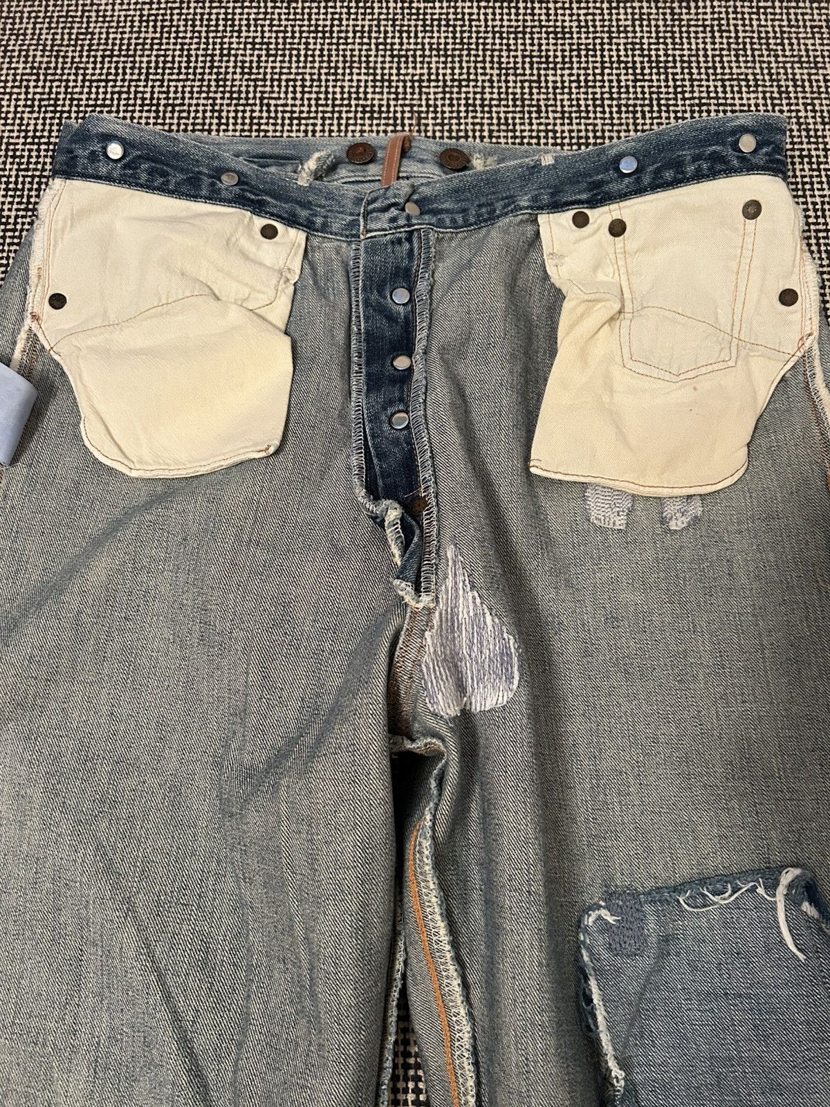 Levi's Vintage Clothing Vintage Selvedge Levis buckleback patch denim 32x32 Size US 32 / EU 48 - 8 Thumbnail