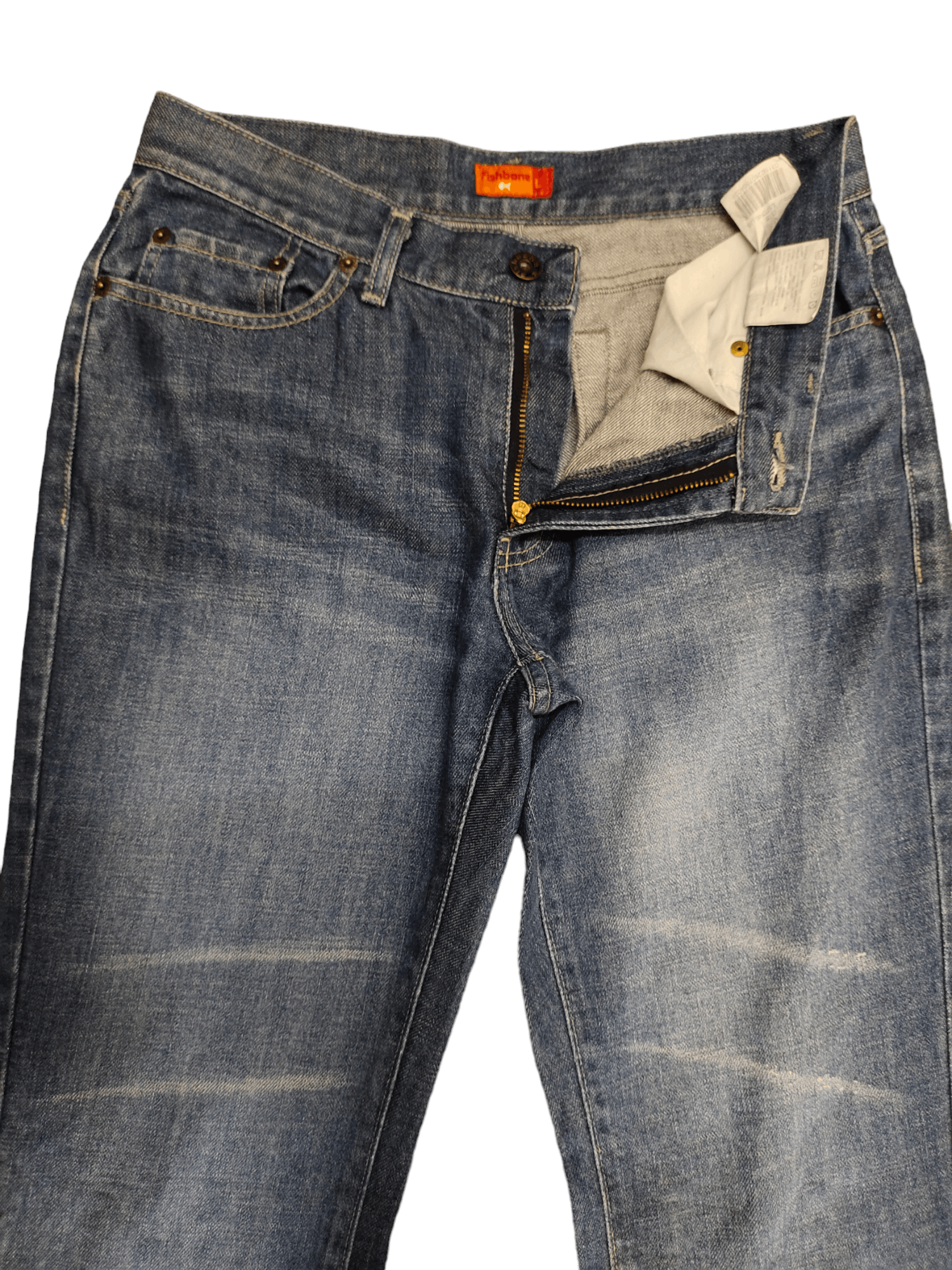 If Six Was Nine Flare Jeans Fishbone Faded Boot Cut Bell Bottom Size US 28 / EU 44 - 10 Thumbnail