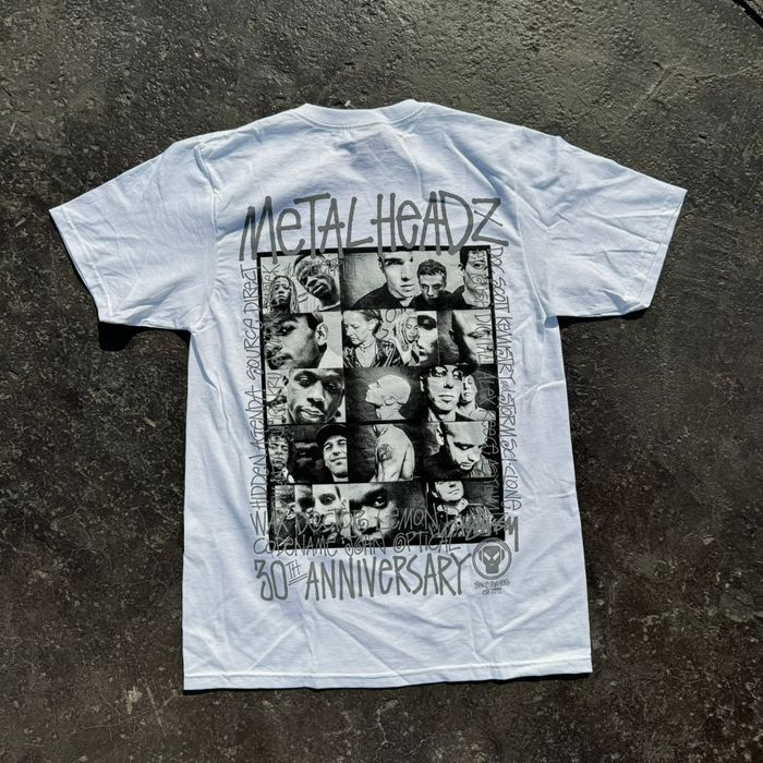 Stussy Stussy x Goldie Metalheadz 30th Anniversary White T-shirt