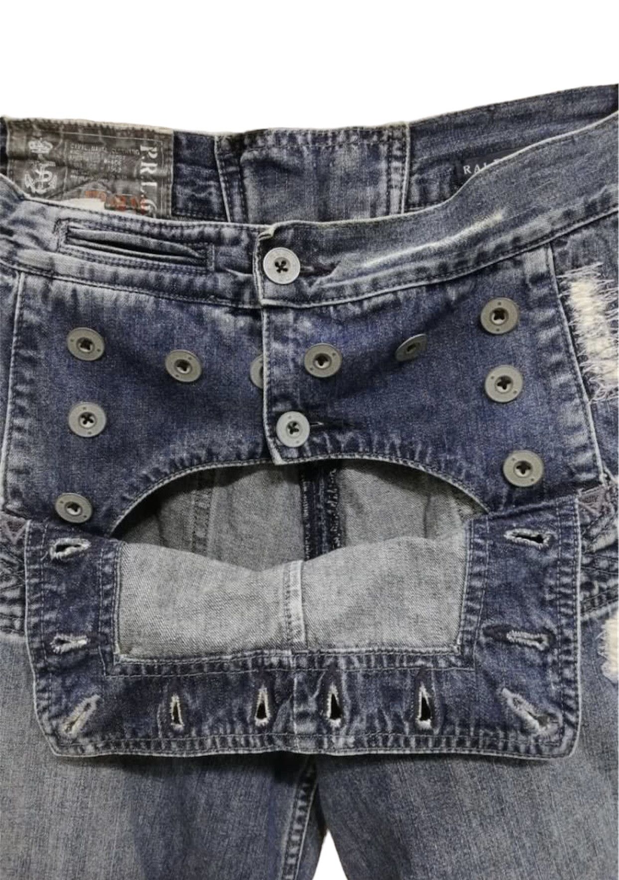 Polo Ralph Lauren Polo Ralph Lauren Distress Patches Cargo Jeans Size 30" / US 8 / IT 44 - 4 Thumbnail