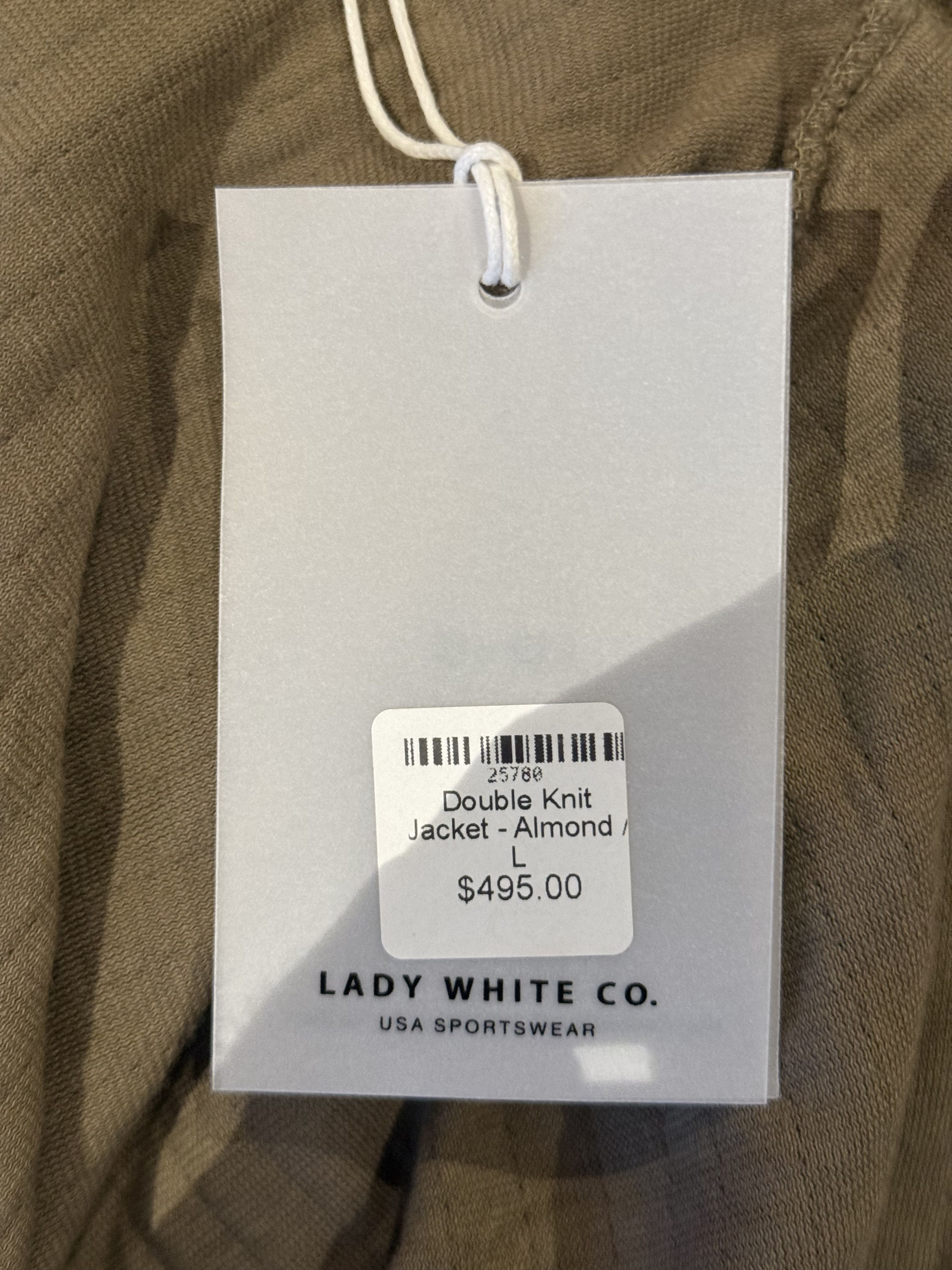 Lady White Co. 💚 Lady White Co. Double Knit Jacket Almond Large NEW Size US L / EU 52-54 / 3 - 15 Thumbnail
