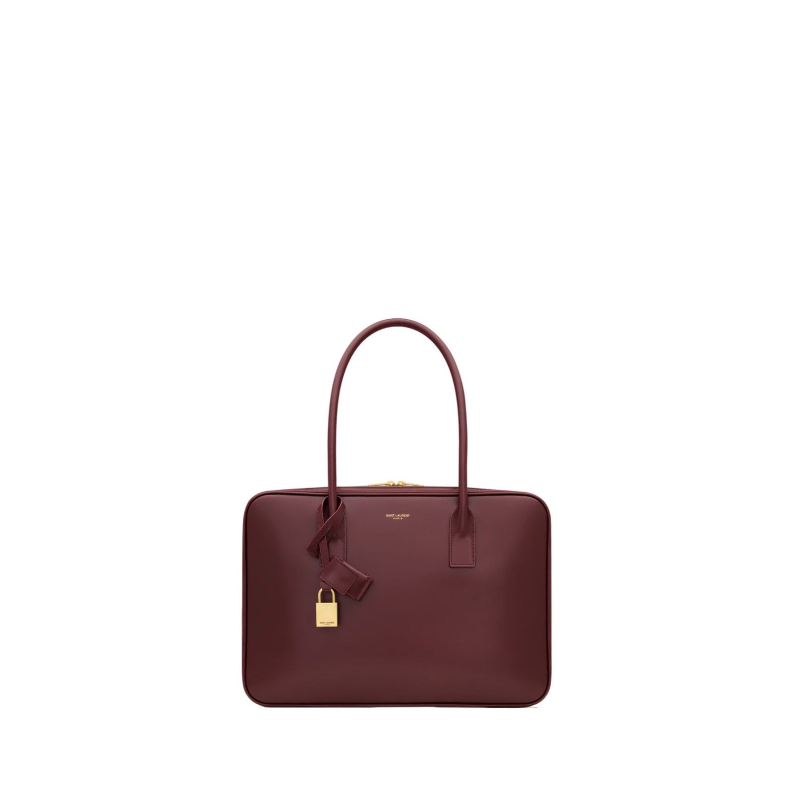 SAINT LAURENT Sac De Jour Bauletto Medium $3500 ROUGE CABERN