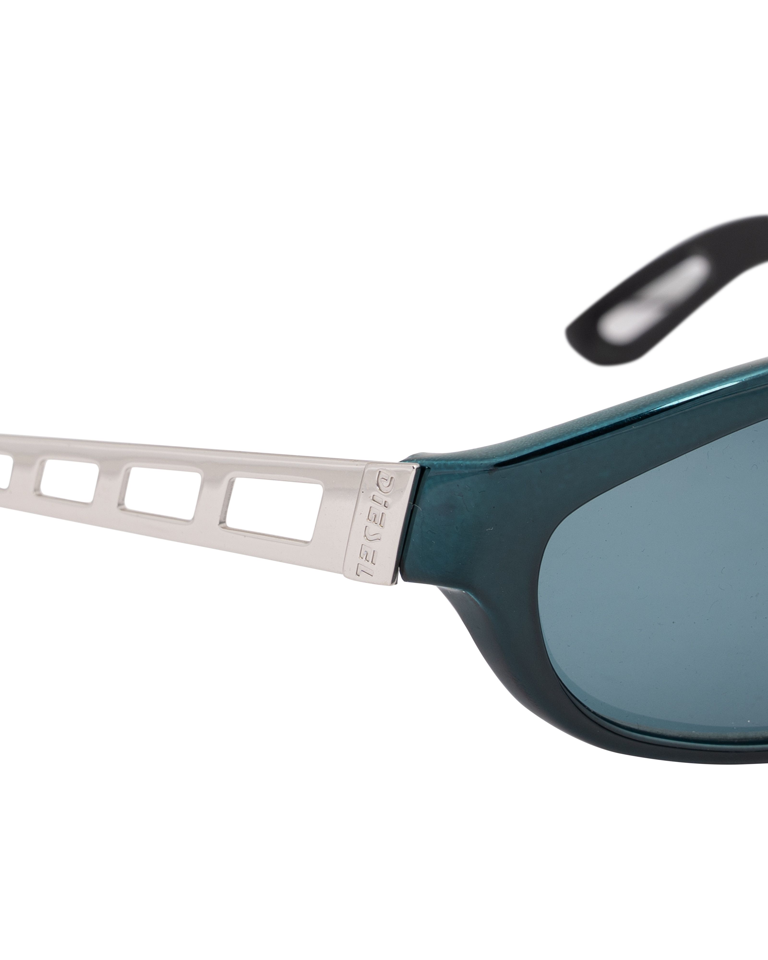 Diesel '00s Blue Round Cut Out Sunglasses