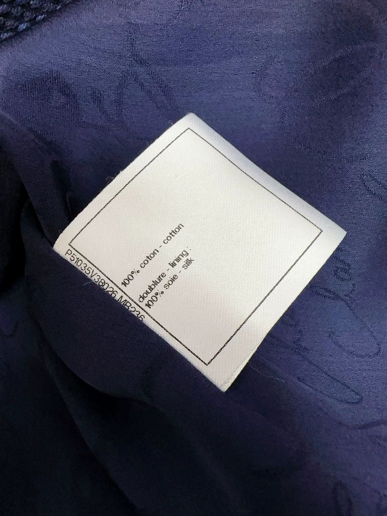 Chanel Chanel Dark blue short-sleeved dress Size XS / US 0-2 / IT 36-38 - 8 Thumbnail