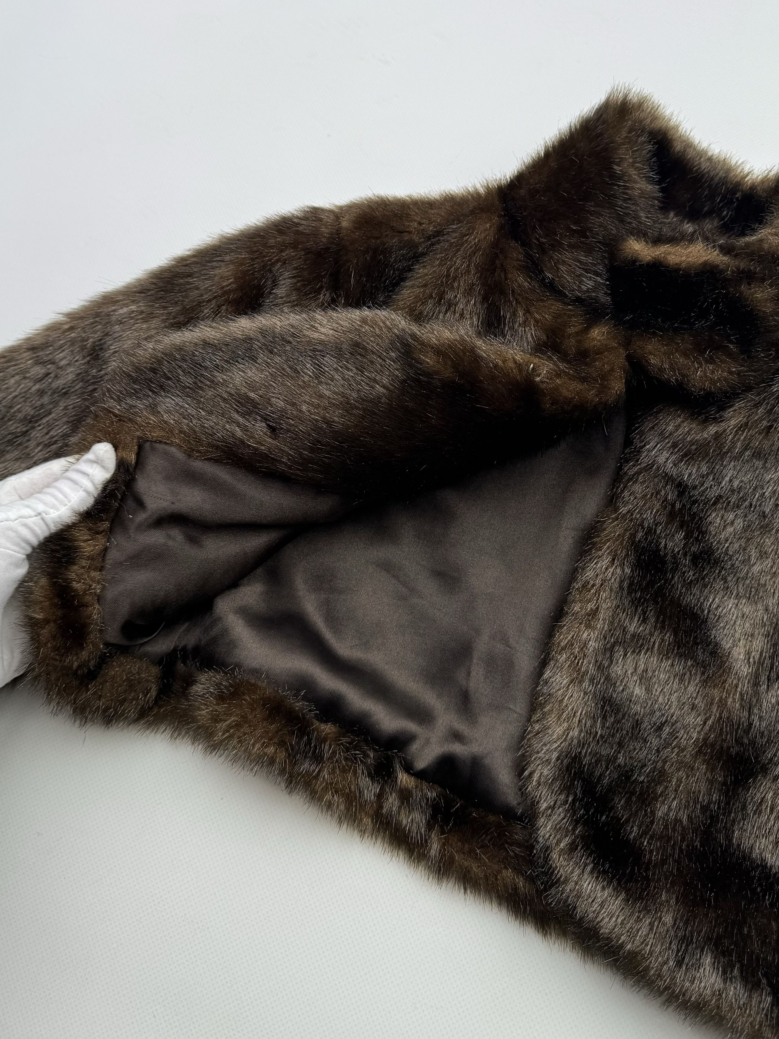 Vintage 00's Cropped Faux Fur Jacket Size XS / US 0-2 / IT 36-38 - 4 Thumbnail