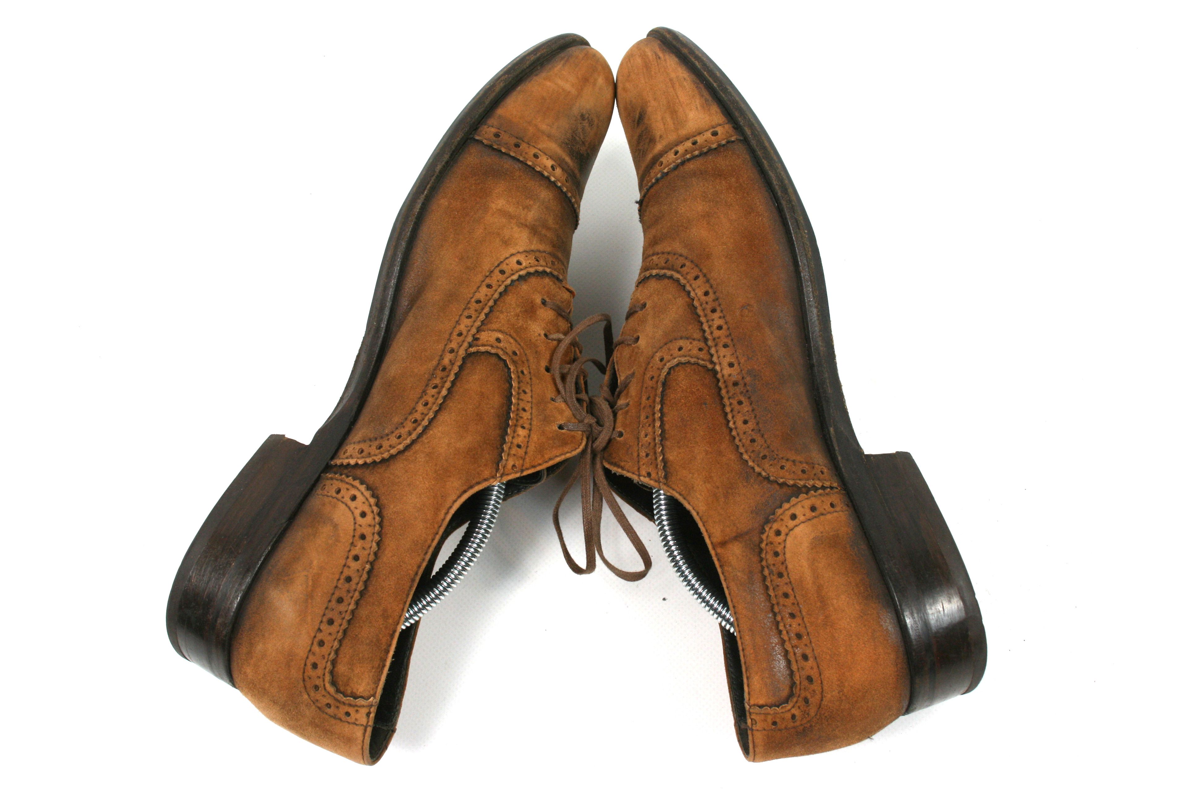 Doucal's Suede Oxford Shoes Size US 11 / EU 44 - 6 Thumbnail