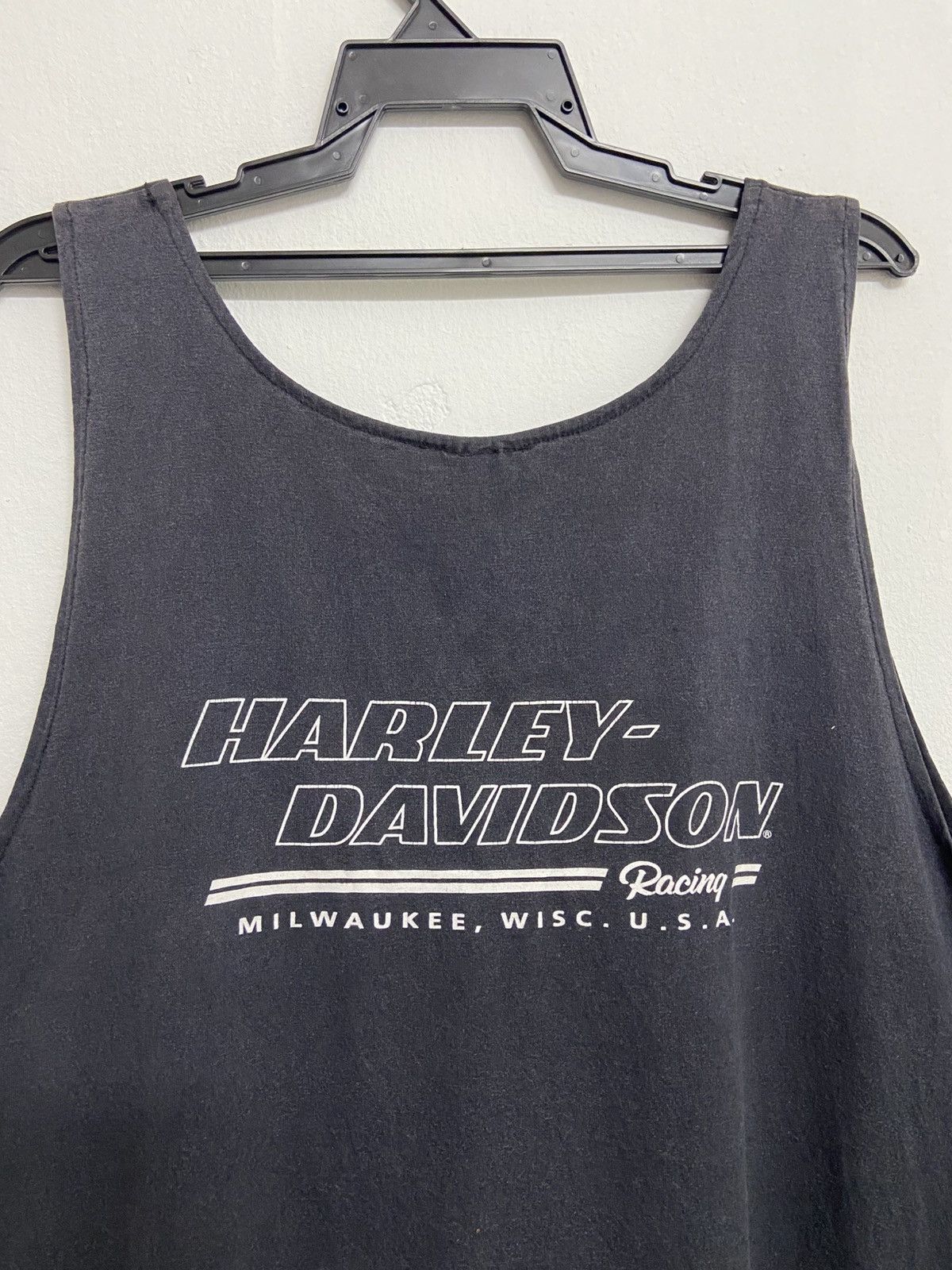 Harley Davidson Vintage 90s Harley Davidson Racing Tank Top Shirt Size US L / EU 52-54 / 3 - 8 Thumbnail