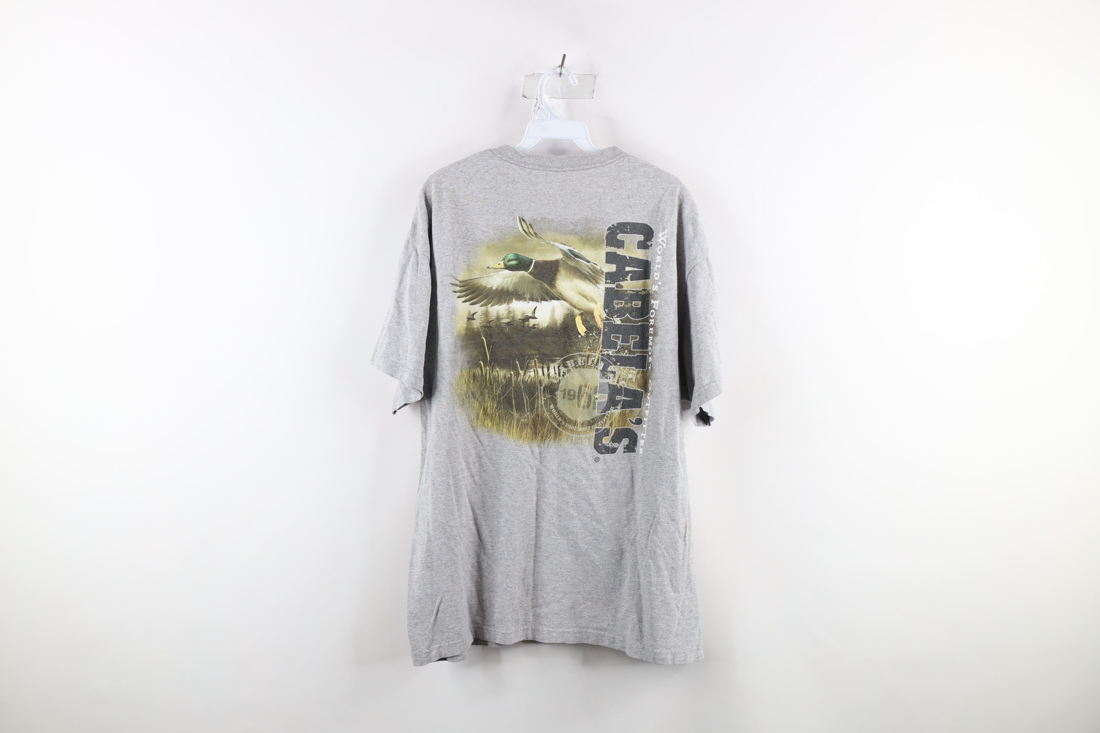 Cabelas Vintage Cabelas Distressed Duck Hunting Double Sided T-Shirt Size US XL / EU 56 / 4 - 8 Thumbnail