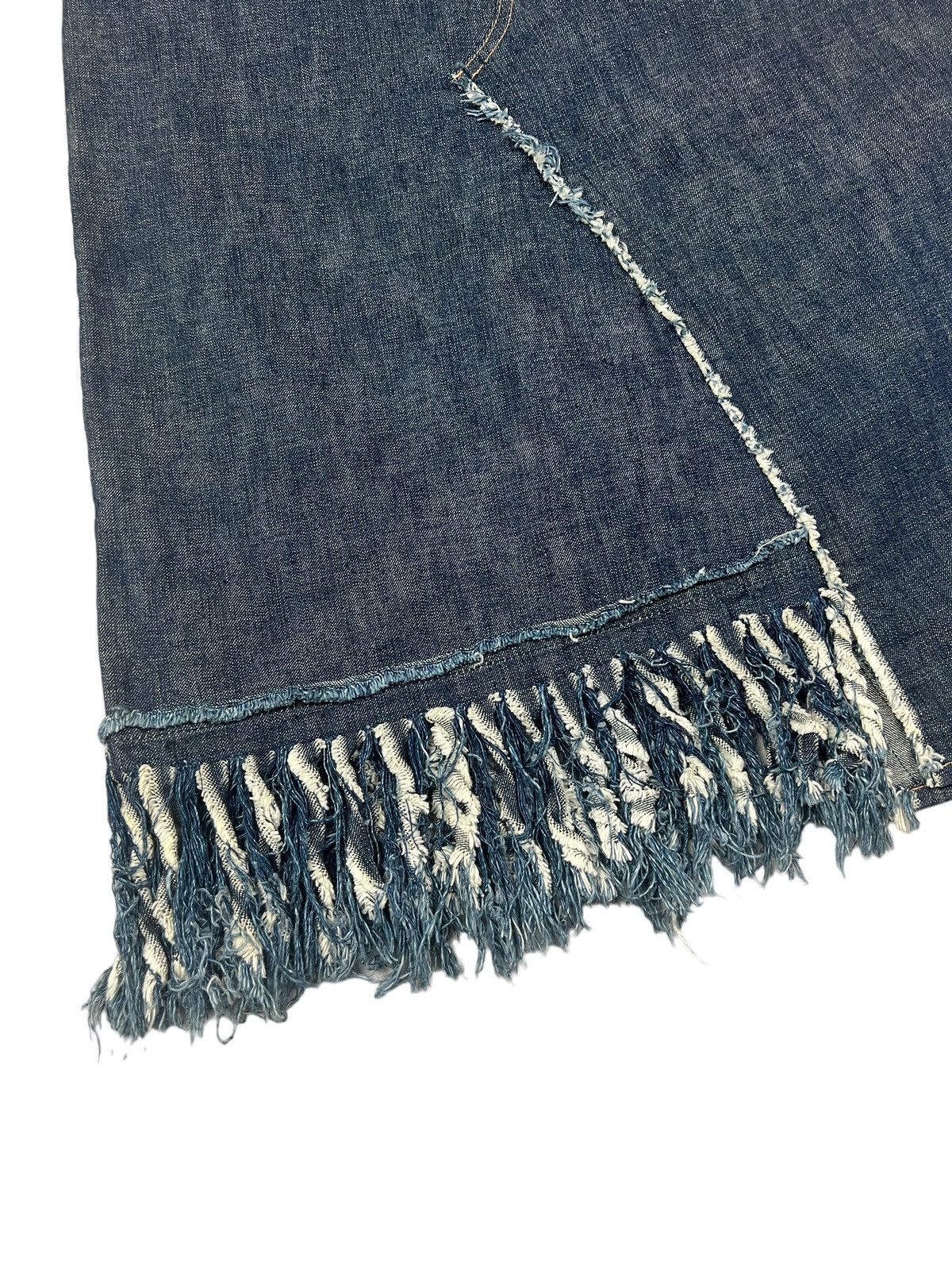 ATSURO TAYAMA A/T Atsuro Tayama Denim Midi Skirt Size 26" / US 2 / IT 38 - 4 Thumbnail