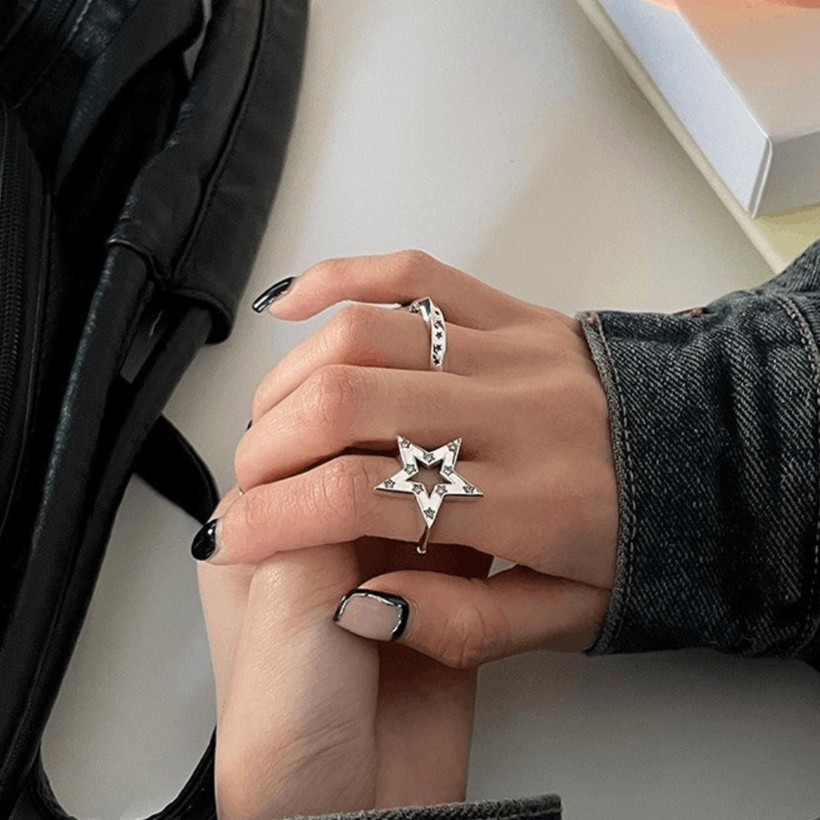 Jewelry STAR Chunky Ring Size ONE SIZE - 4 Thumbnail