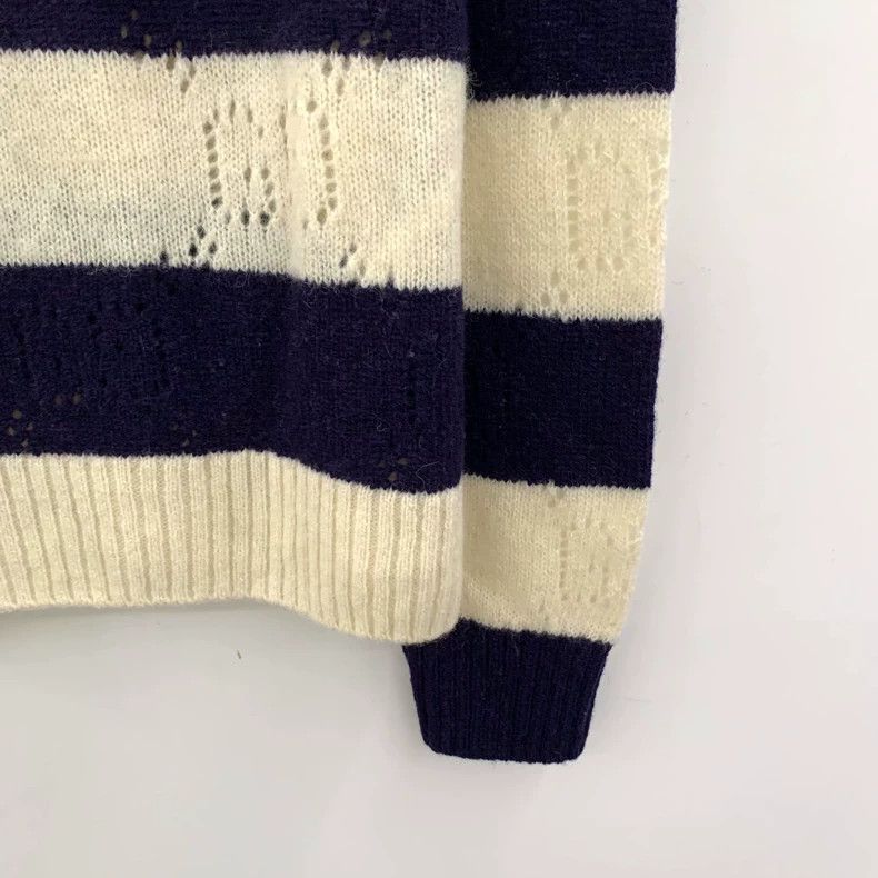 Gucci Gucci Color-blocked striped tiger floral embroidered wool Size US S / EU 44-46 / 1 - 4 Thumbnail