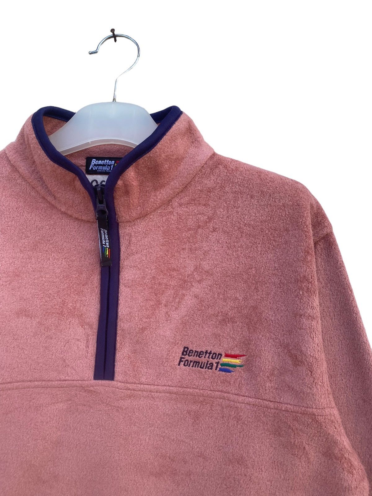 Benetton Vintage Benetton Formula 1 Half Zipper Fleece Jumper Size US L / EU 52-54 / 3 - 5 Thumbnail