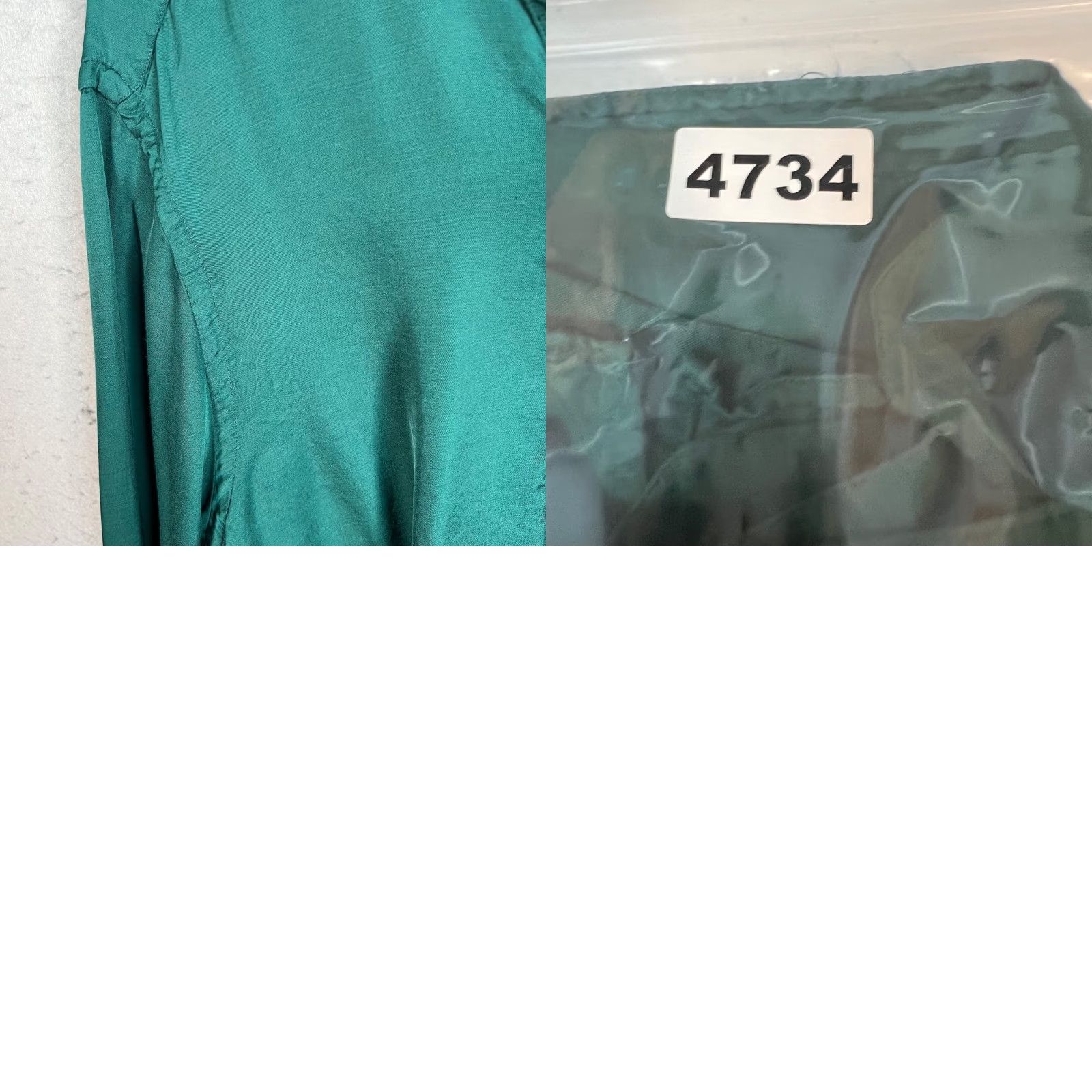 Zara Zara Womens Size Large Green Regular Fit Long Sleeve Button-Up Shirt Size L / US 10 / IT 46 - 8 Thumbnail