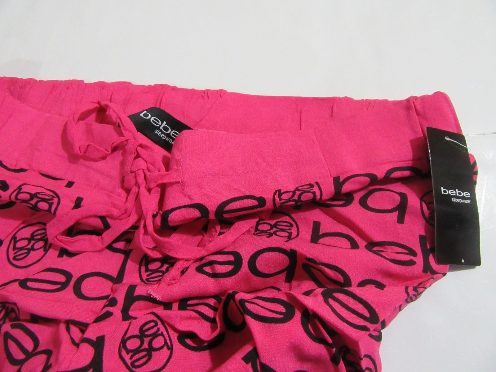 United Colors Of Benetton bebe Sleepwear Pajama Pants Bottoms All Over Logo Print Pink Size ONE SIZE - 5 Thumbnail