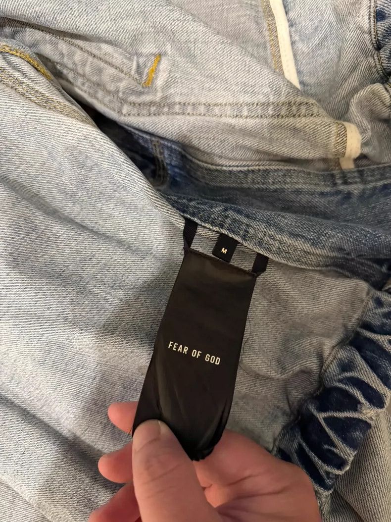 Fear of God Fear of God Level 6 washed streamer denim jacket Size US M / EU 48-50 / 2 - 4 Thumbnail