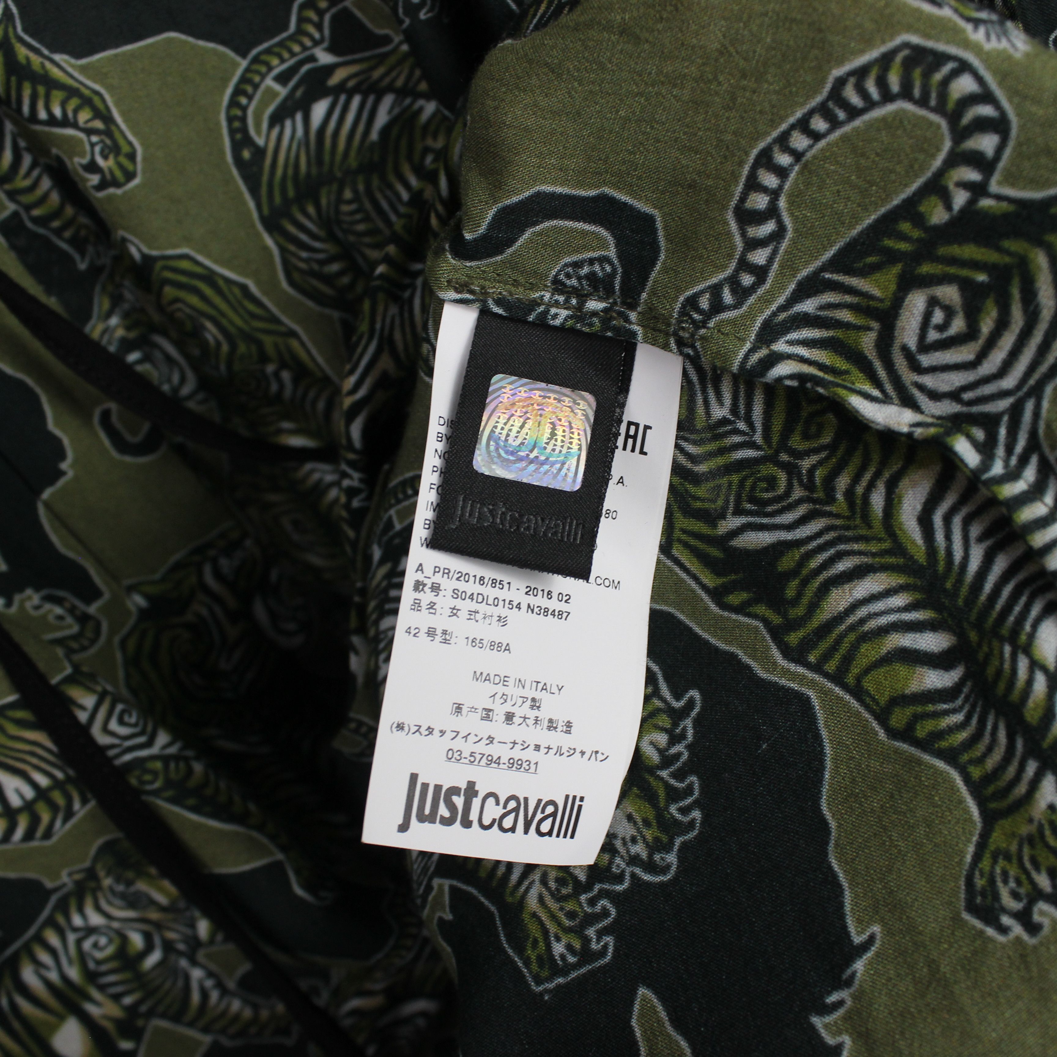 Just Cavalli Just Cavalli Multi Color tigers long sleeve blouses shirt 42 Size M / US 6-8 / IT 42-44 - 12 Thumbnail