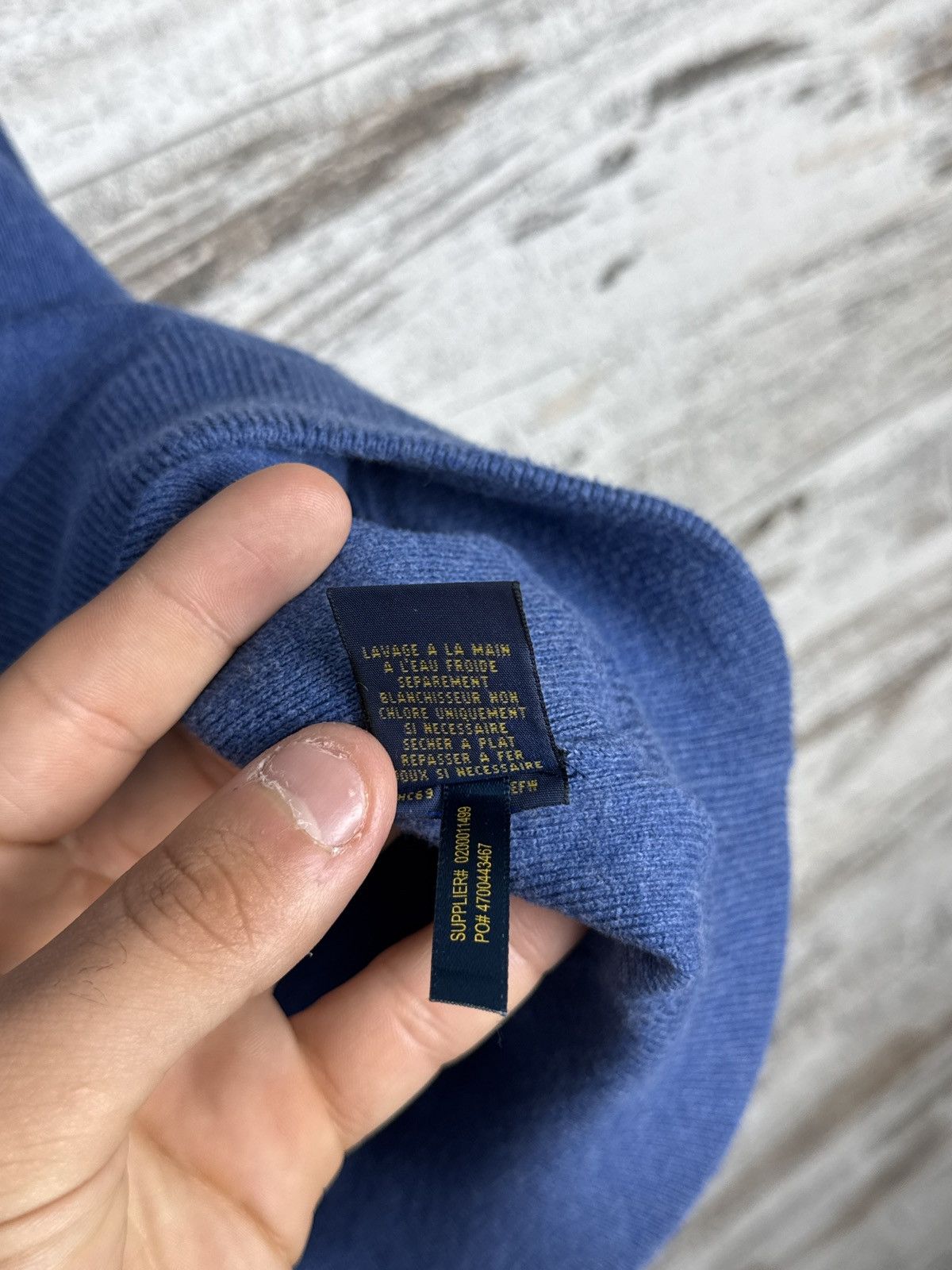 Polo Ralph Lauren × Vintage Mens Vintage Polo Ralph Lauren sweaters blue sweatshirt Size US M / EU 48-50 / 2 - 7 Thumbnail