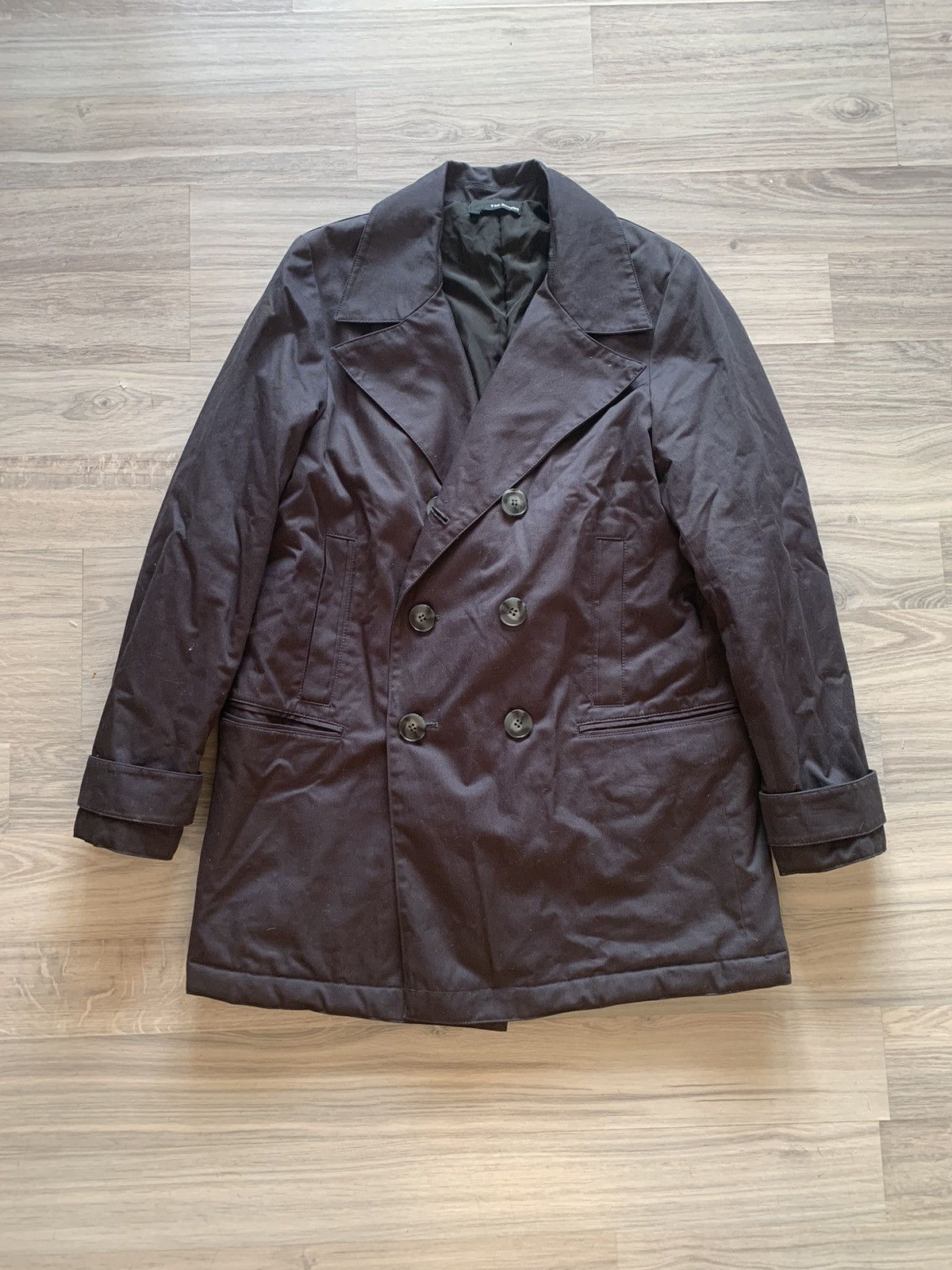 The Kooples Double-Breasted Trench Coat Jacket ysl gucci