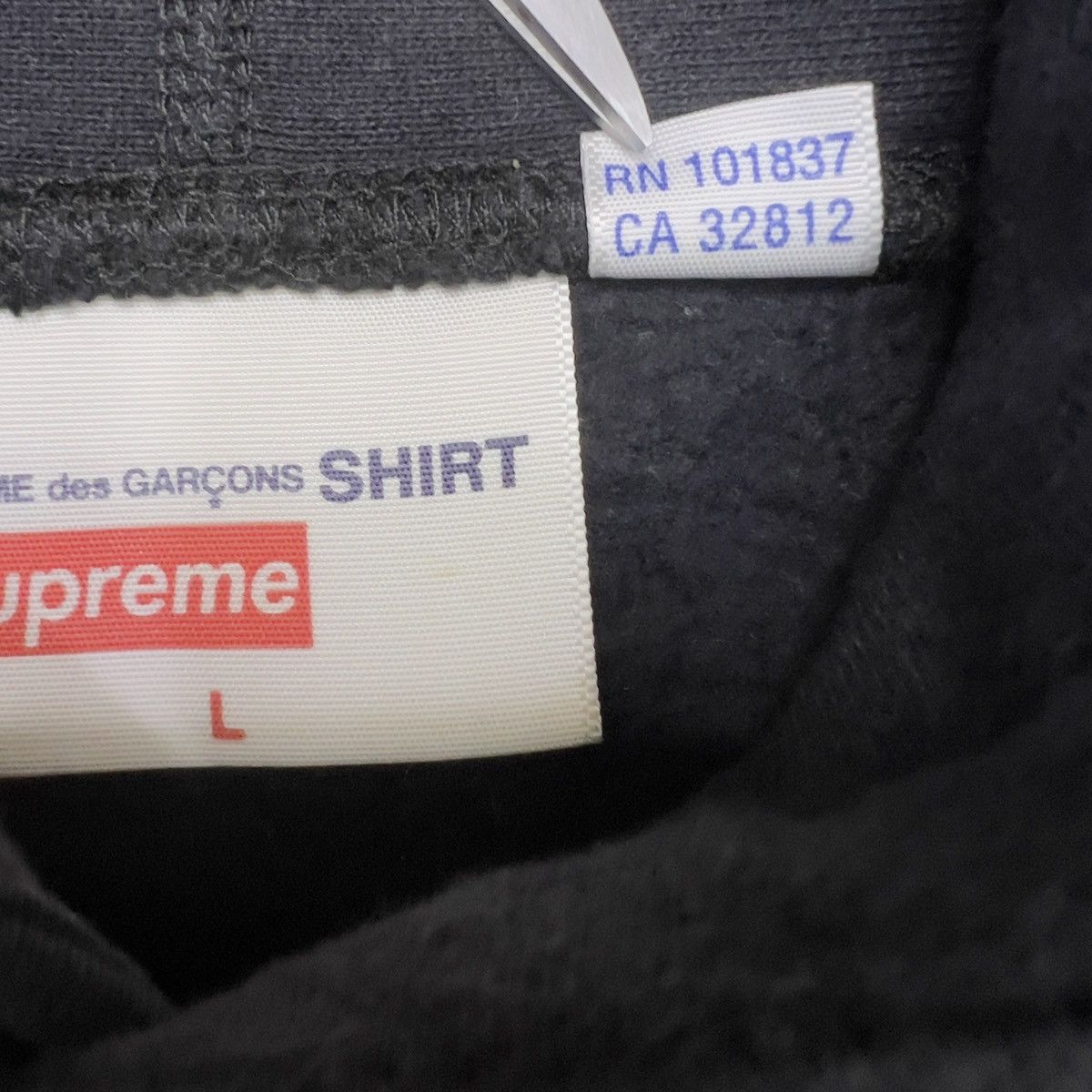 Comme des Garcons SHIRT × Supreme Supreme x Comme Des Garcons SHIRT Box Logo Hooded Sweatshirt Size US L / EU 52-54 / 3 - 7 Thumbnail