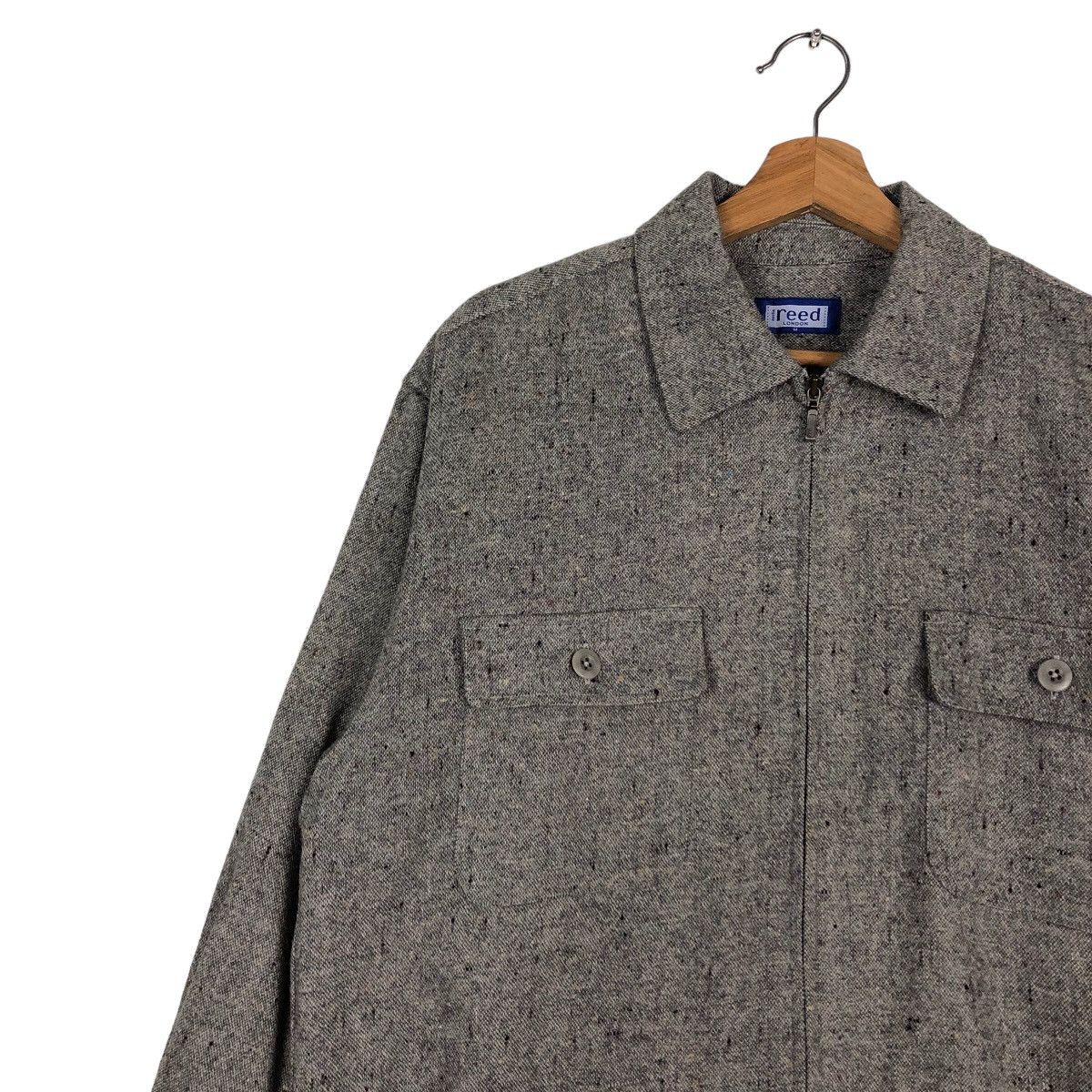 Issey Miyake 🔥Vintage Wool Jacket Biker Reed London Herringbone Size US M / EU 48-50 / 2 - 7 Thumbnail