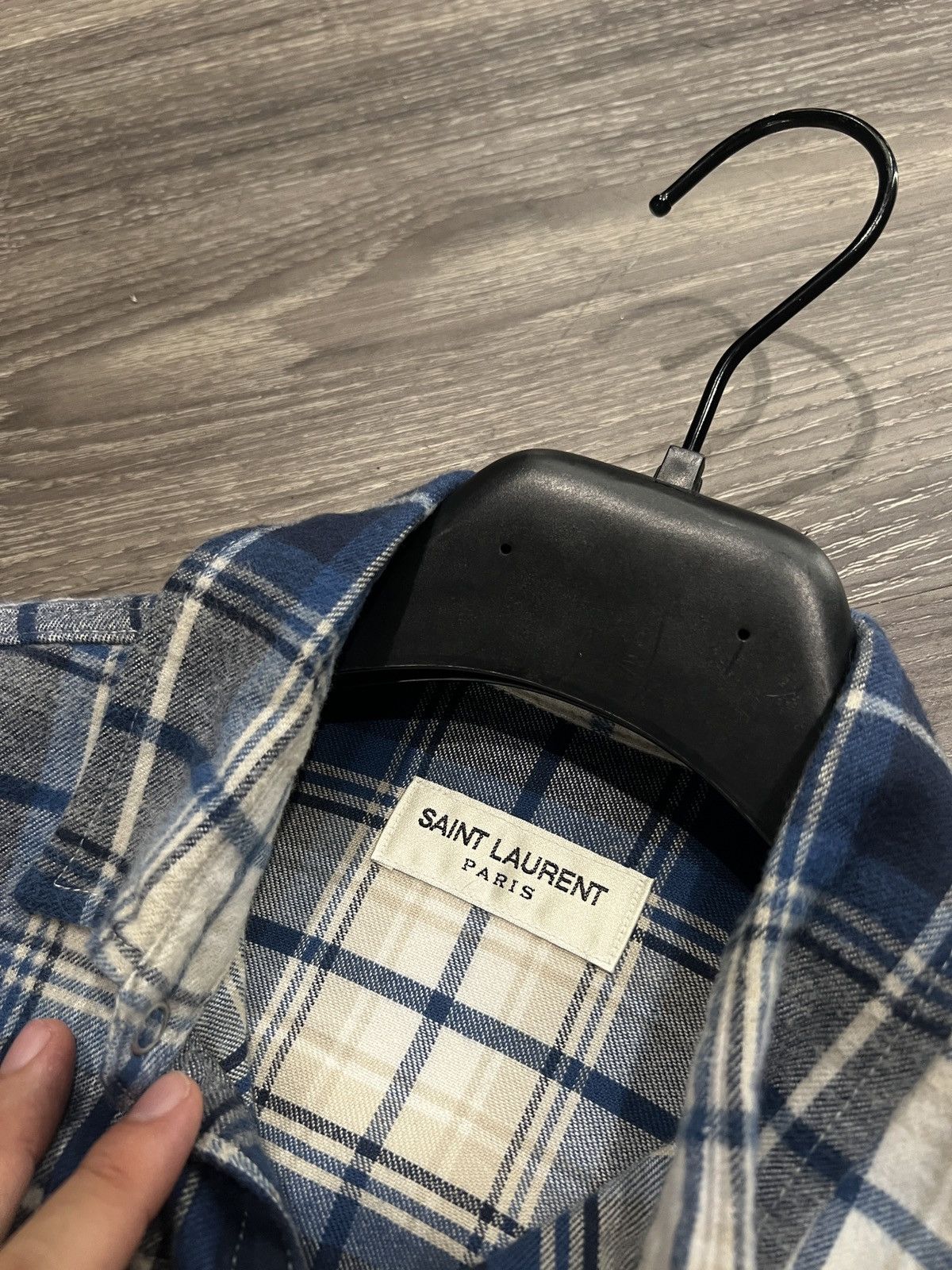 Hedi Slimane Saint Laurent Paris Hedi Slimane Checkered Pearl Flannel Size US XS / EU 42 / 0 - 4 Thumbnail